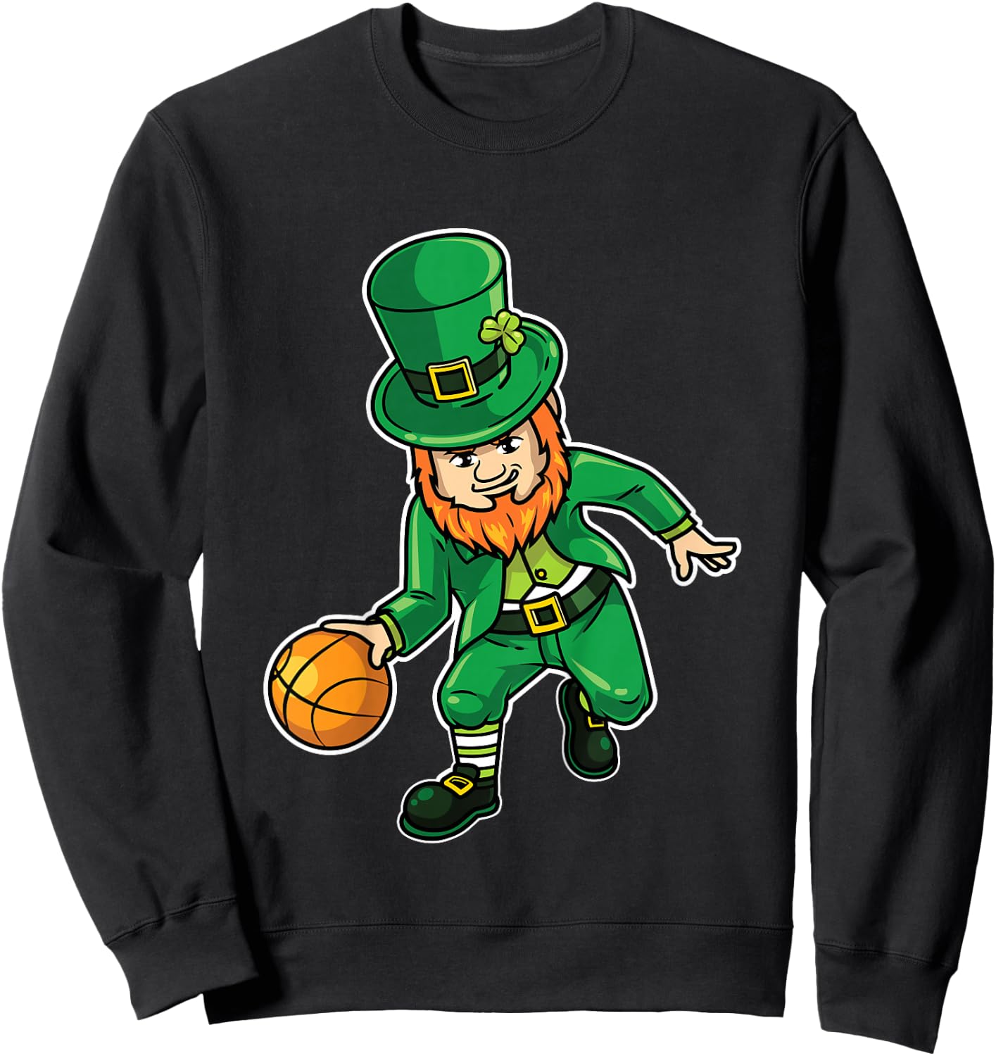 Kids Basketball Saint Patricks Sweatshirt - Sweatshirt | Black