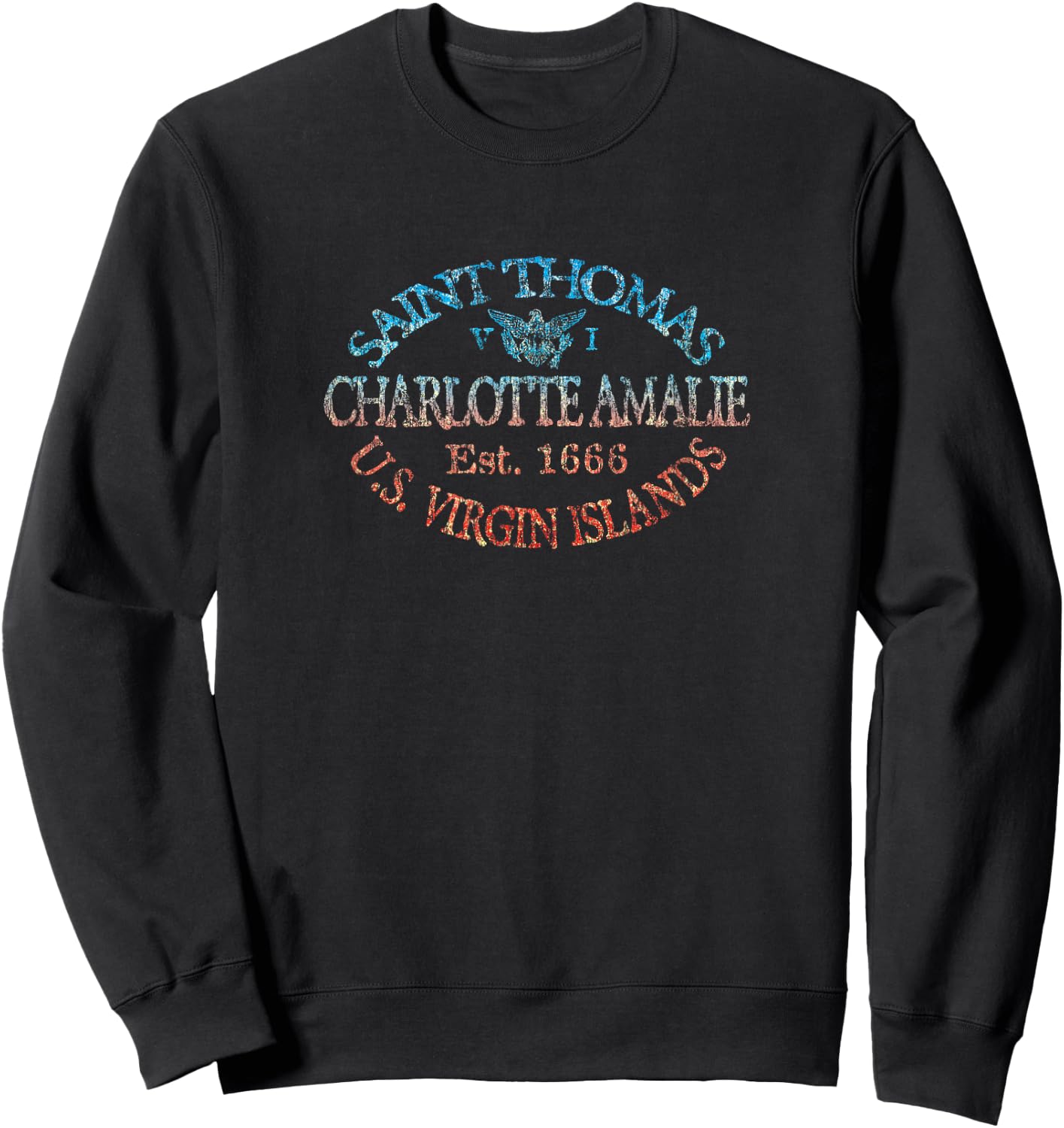JCombs: Charlotte Amalie, St. Thomas, USVI Sweatshirt - Sweatshirt | Black