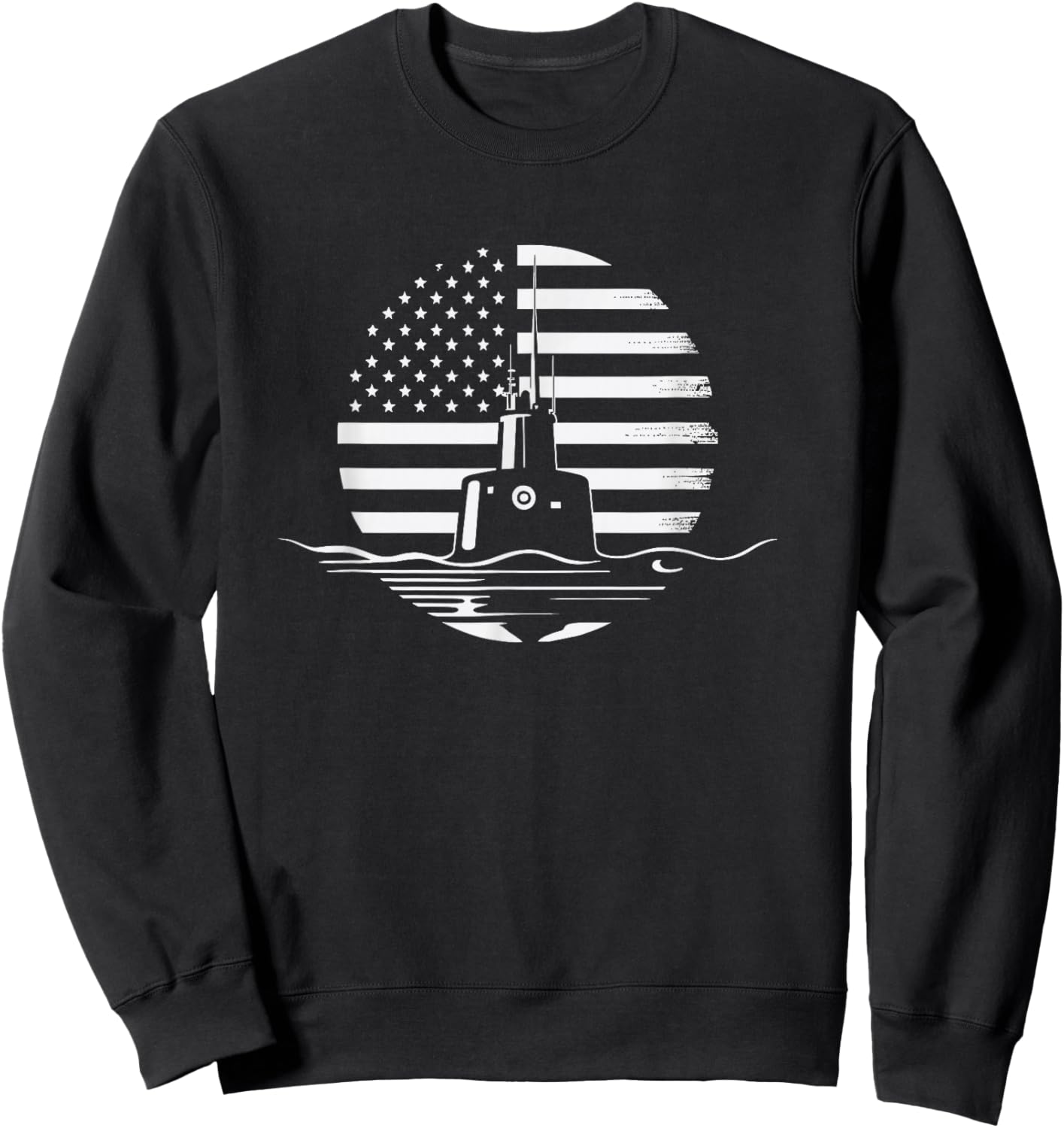 Pigboat Combat Open Sea Veteran Ocean Deep Sub , Black, Small, Classic Fit, , Short Sleeve, Modern Style, Solid Color, Adults, , Casual, All Seasons Sweatshirt - Sweatshirt | Black