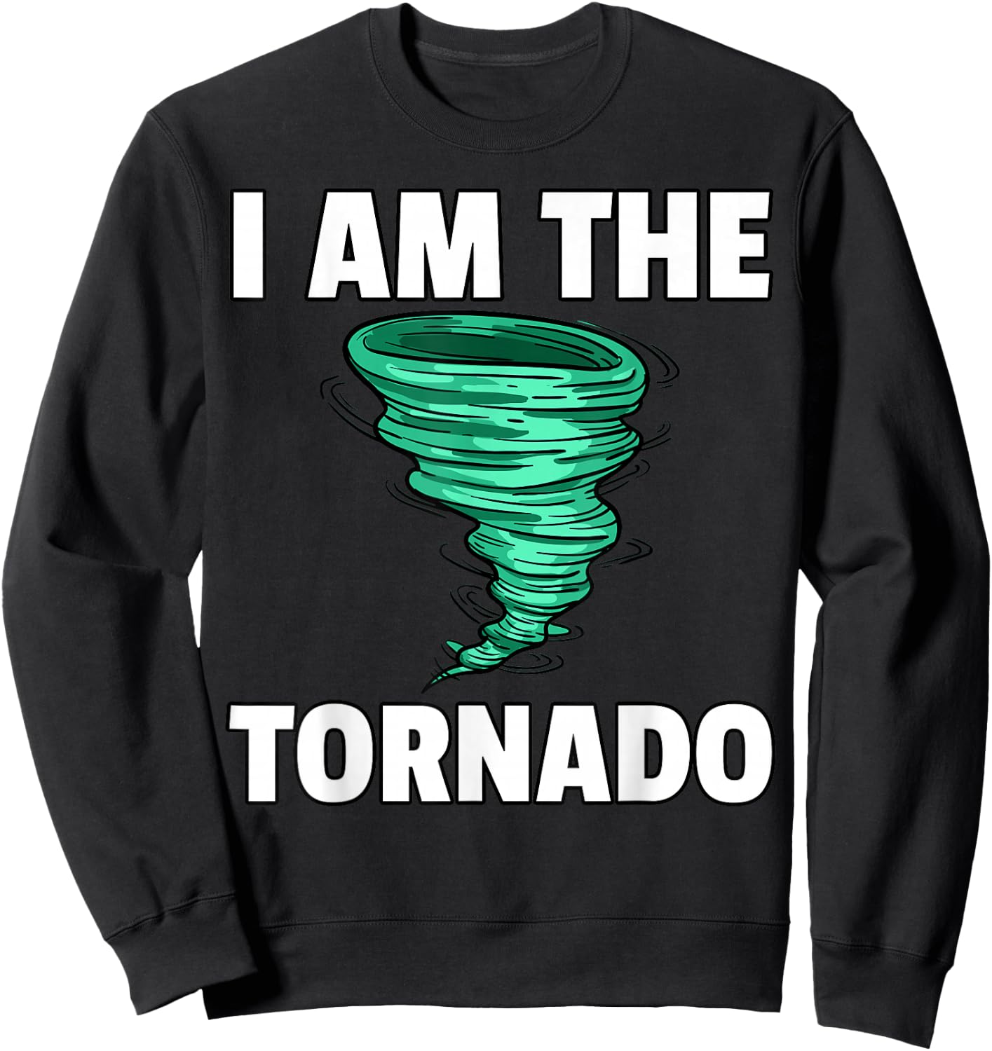 I Am The Storm Twister Tornado Hurricane Meteorologist Sweatshirt - Sweatshirt | Black