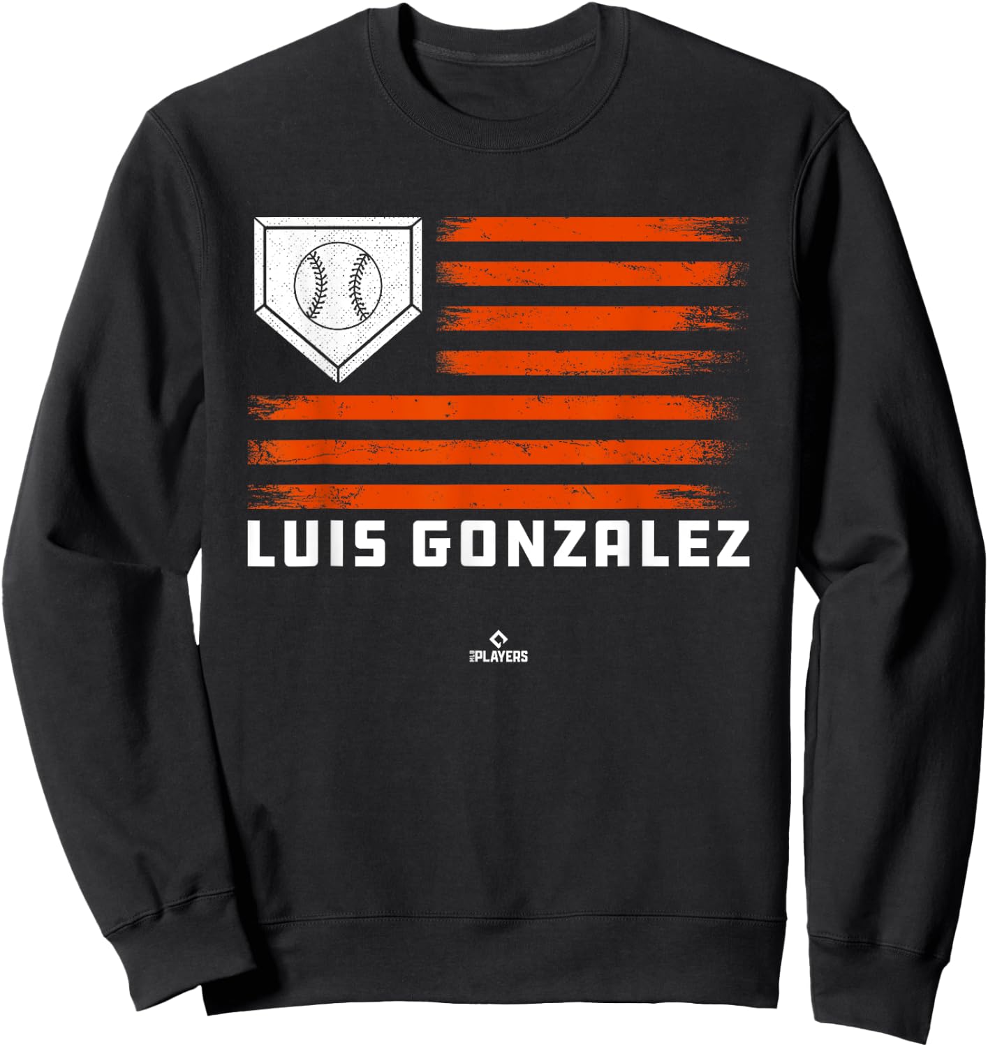Vintage Flag Gameday Luis Gonzalez Prospect Baseball Fan Sweatshirt - Sweatshirt | Black