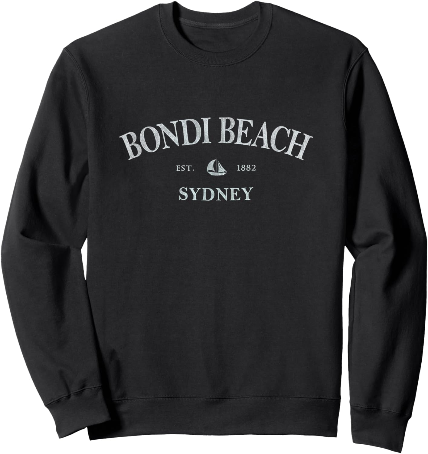 Bondi Beach Australia | Bondi Beach Sydney Australia Print Sweatshirt - Sweatshirt | Black