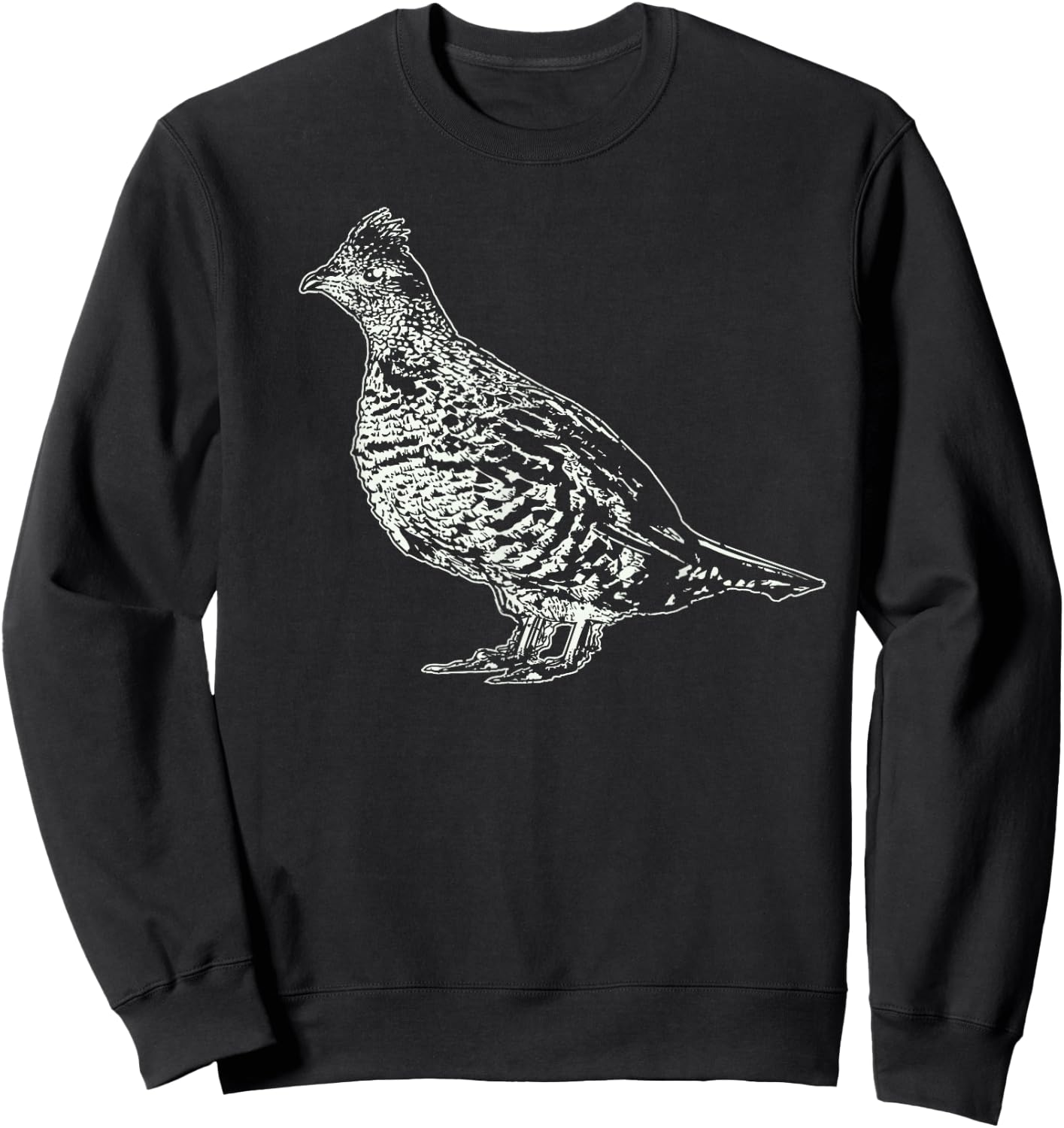 Ruffed Grouse Shirt | Ornithology, Birding, Bird Lover Gift Sweatshirt - Sweatshirt | Black
