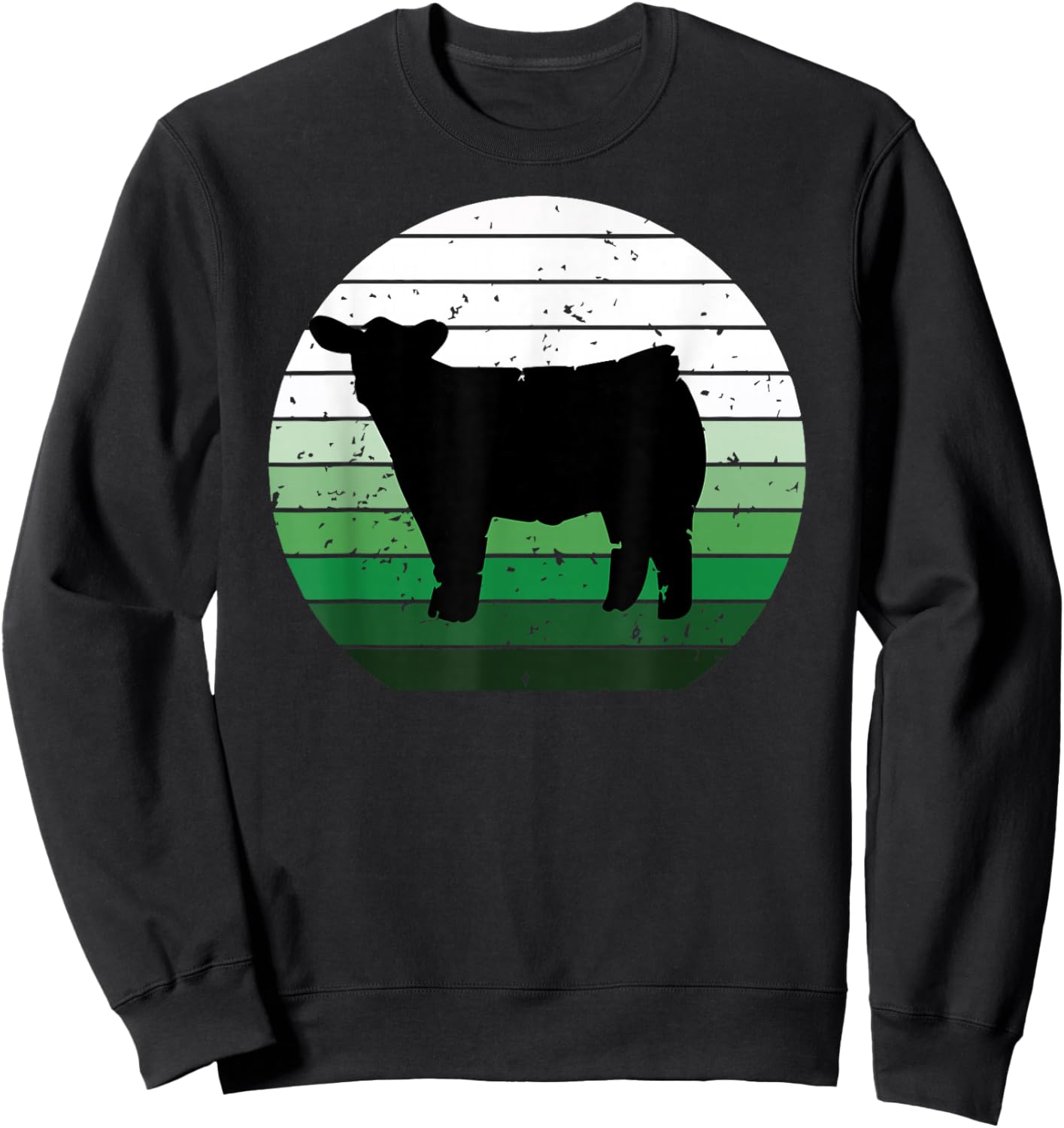 cow show, Show Steer Sweatshirt - Sweatshirt | Black