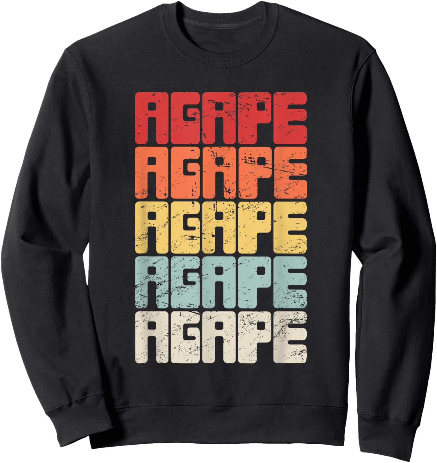Proud Christian in Jesus - Agape Sweatshirt - Sweatshirt | Black