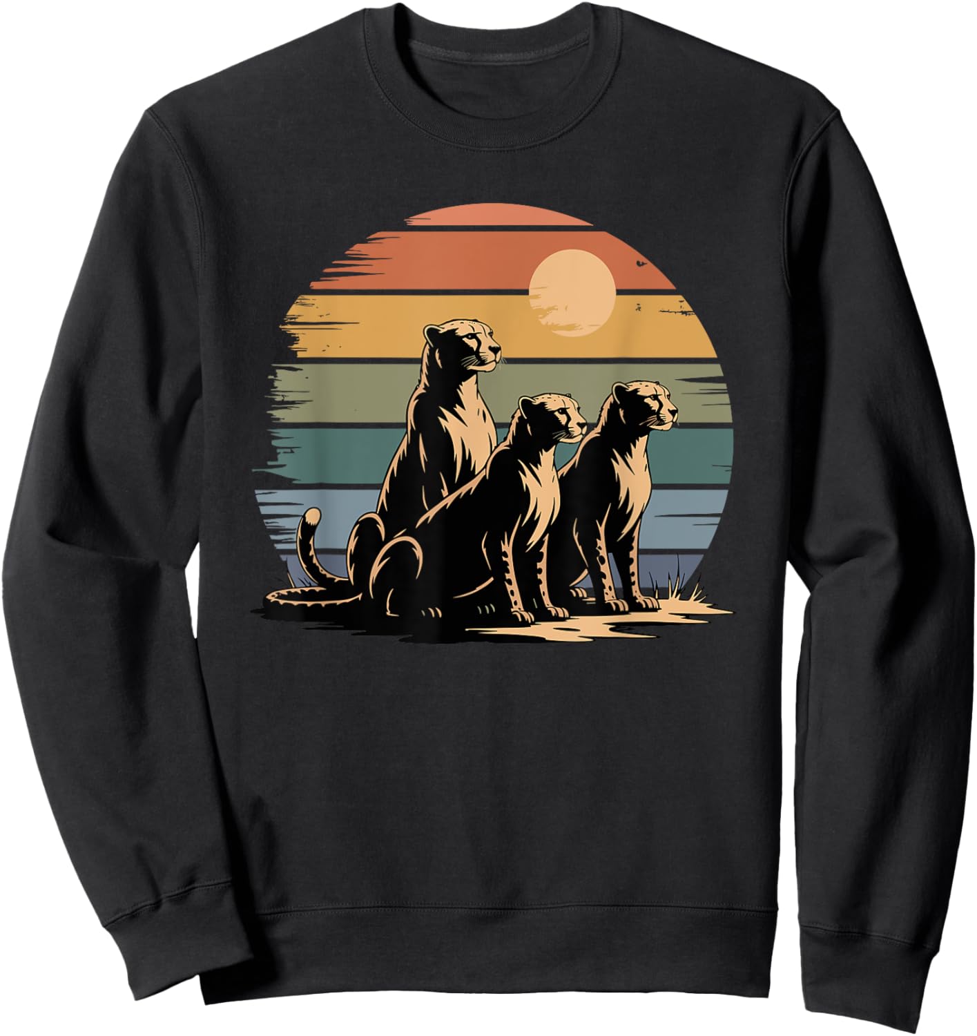 Graffiti Art Melting Cheetah Cheetahs Sweatshirt - Sweatshirt | Black