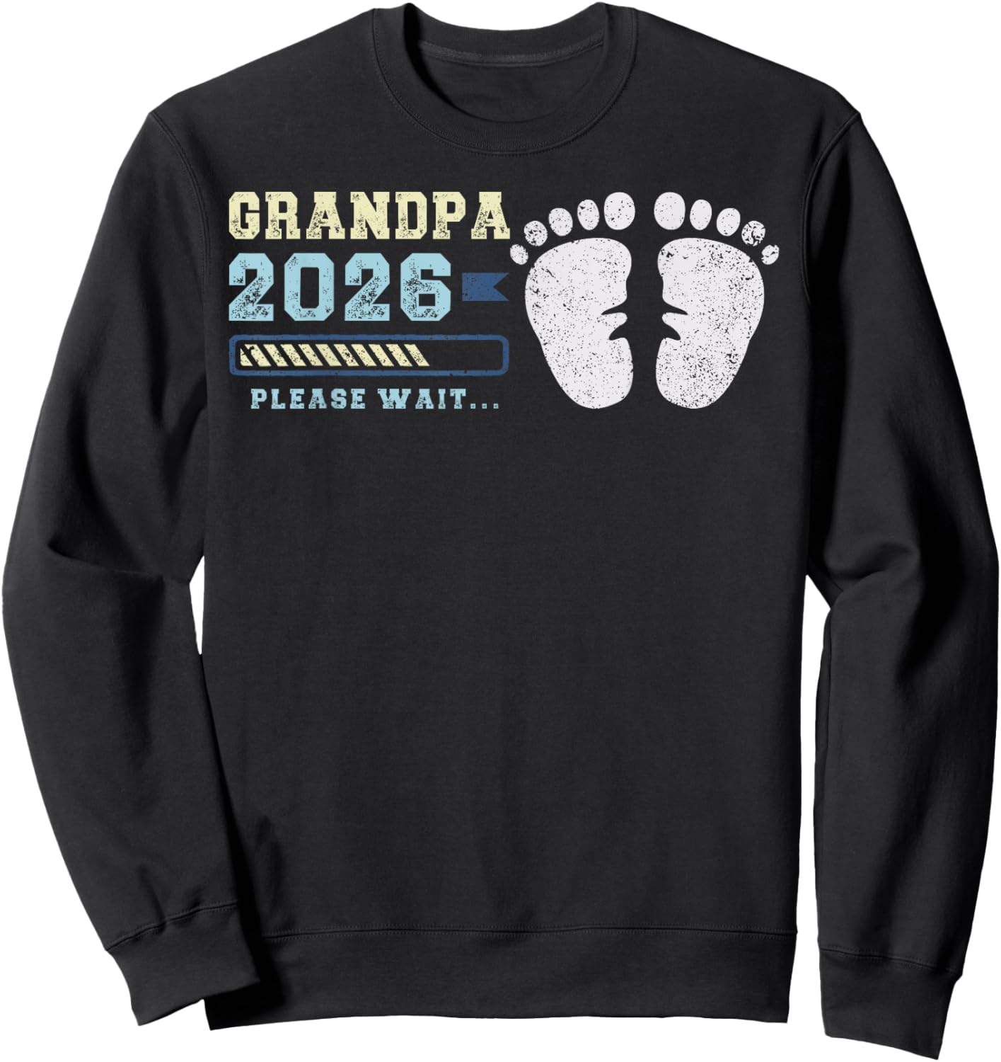 Grandpa 2026, Baby Announcement, Expecting Grandfather Sweatshirt - Sweatshirt | Black