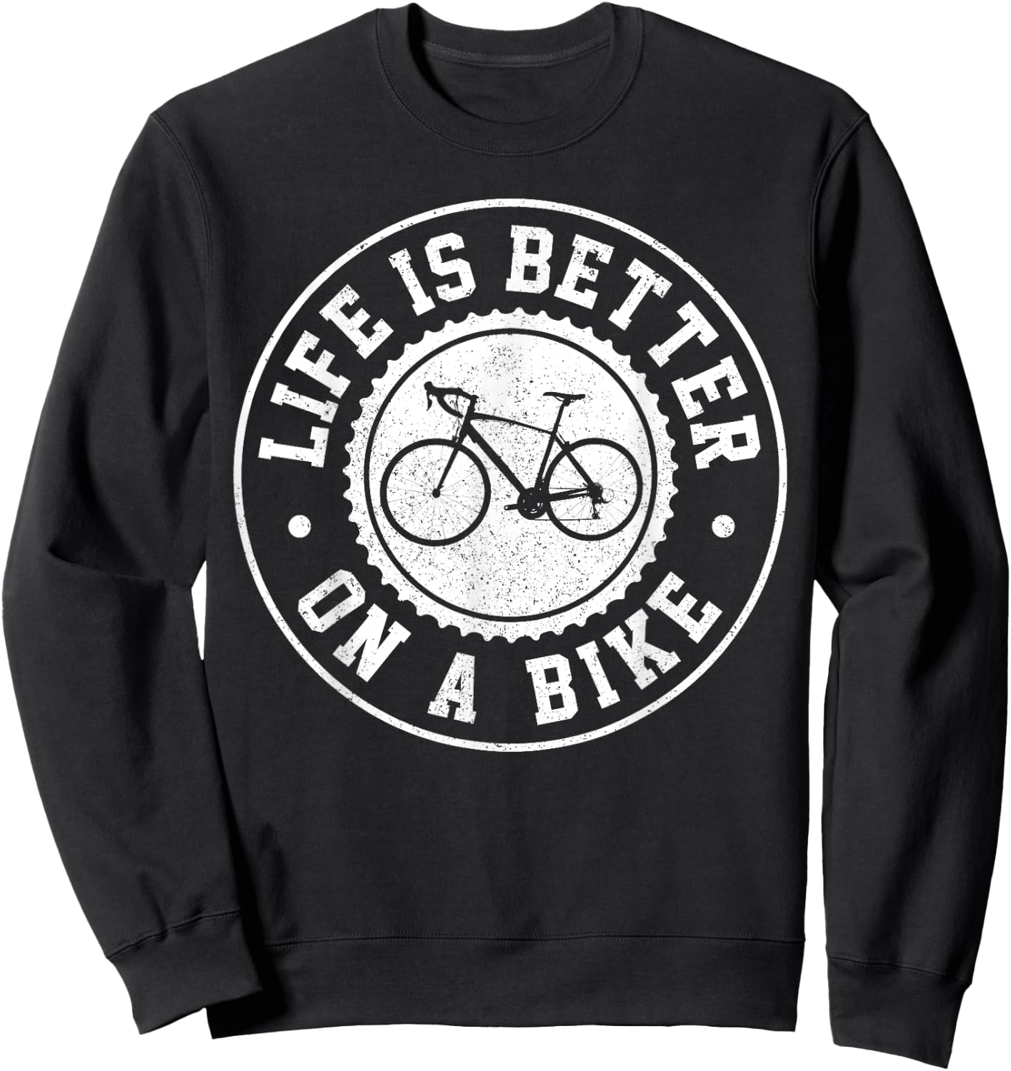 Bicycle Road Bike Cycling Road Cyclist Cyclist Gift Sweatshirt - Sweatshirt | Black