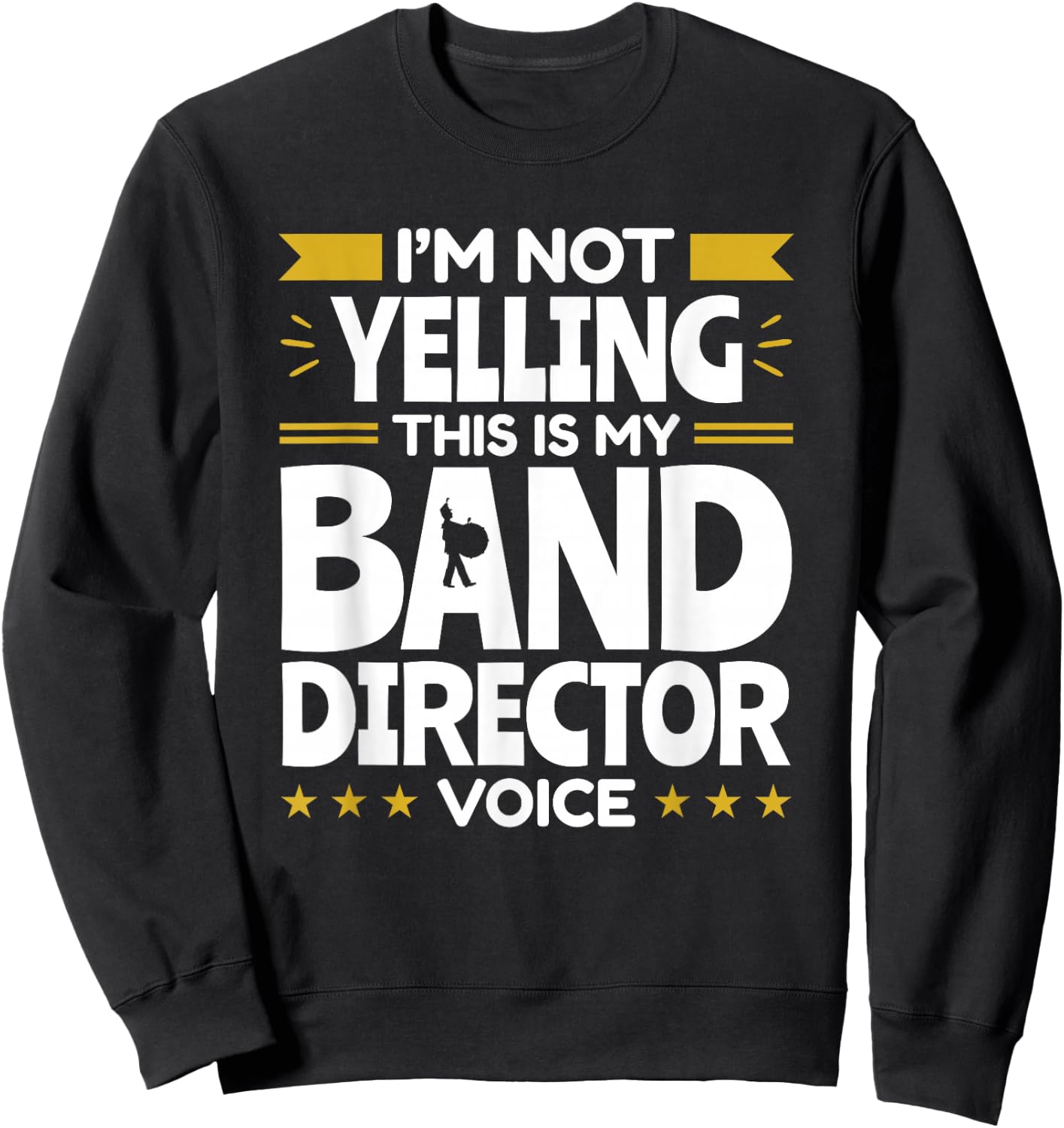 Band Director Voice Music Teacher Funny Appreciation Sweatshirt - Sweatshirt | Black