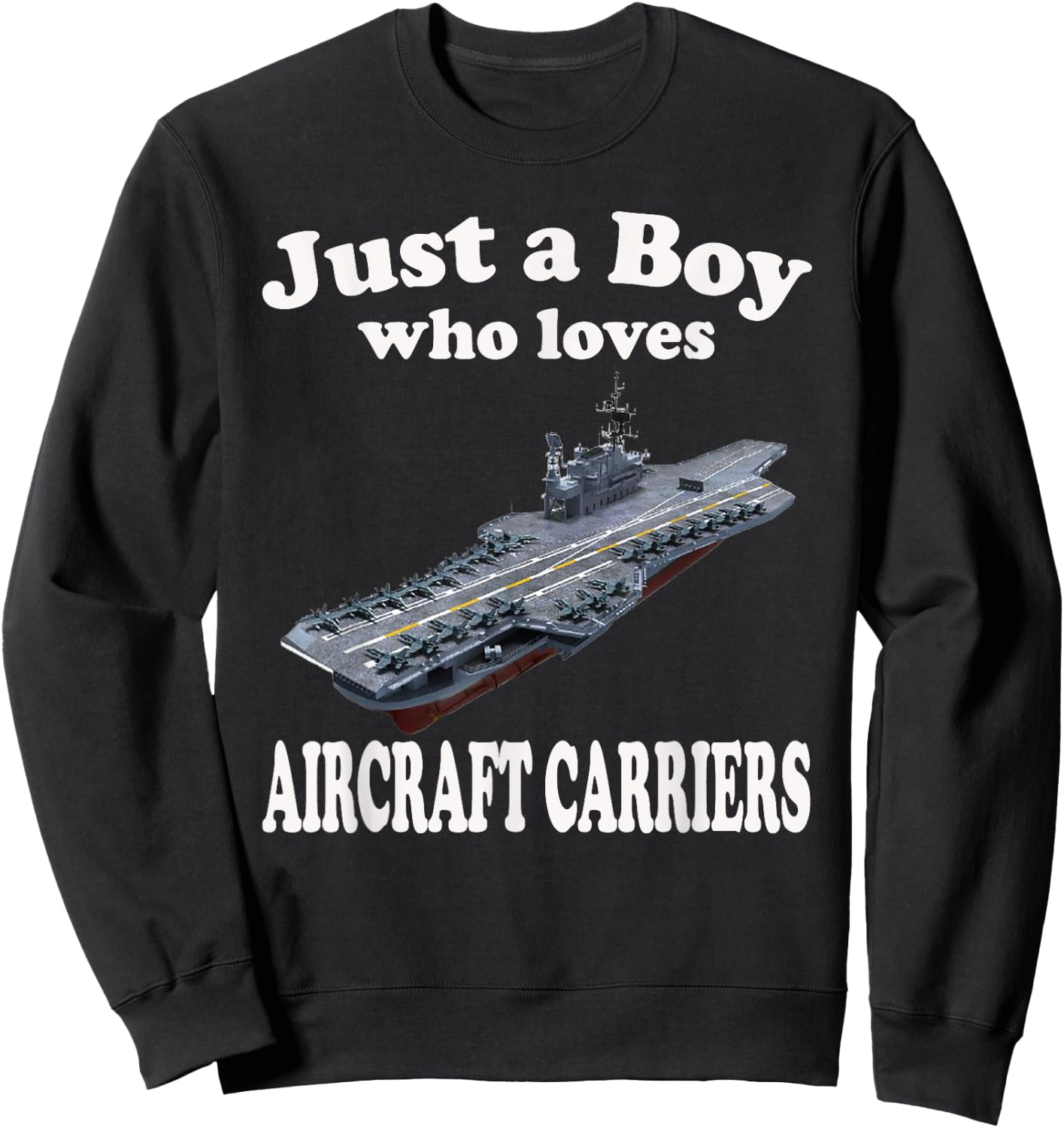 Aircraft Carrier USS Midway CVA-41 CVB-41 Adults Kids Sweatshirt - Sweatshirt | Black