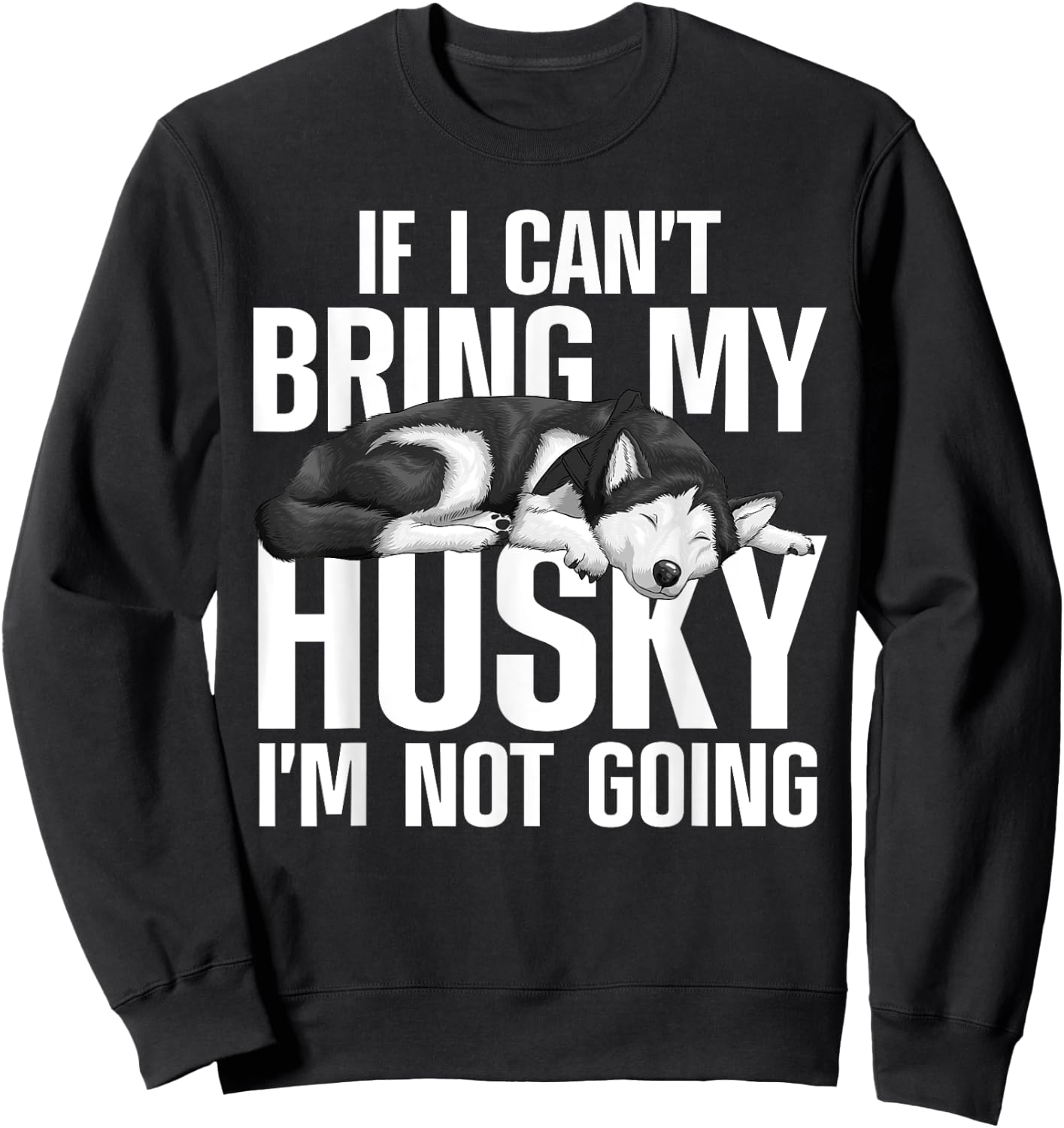 Husky Design Women Siberian Husky Dog Husky Lover Sweatshirt - Sweatshirt | Black