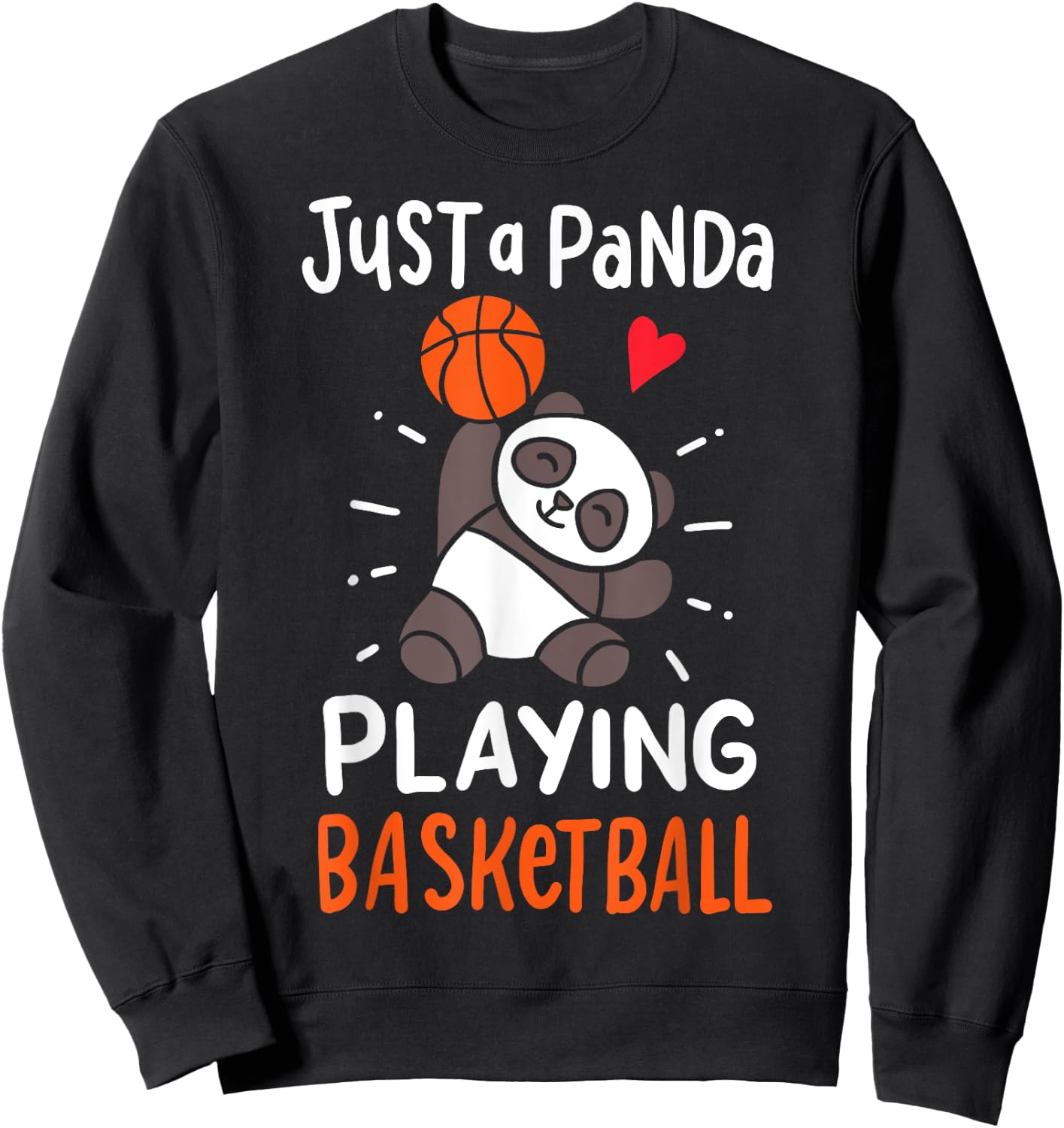 Basketball Panda Sweatshirt - Sweatshirt | Black