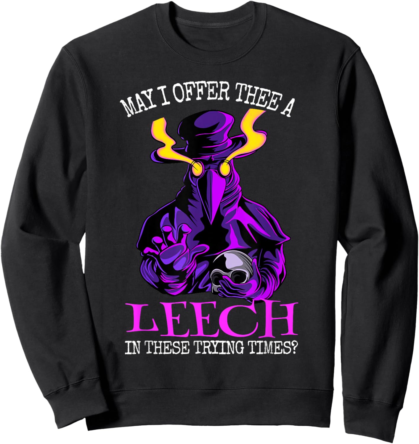 plague doctor Middle Age Medicines Sweatshirt - Sweatshirt | Black