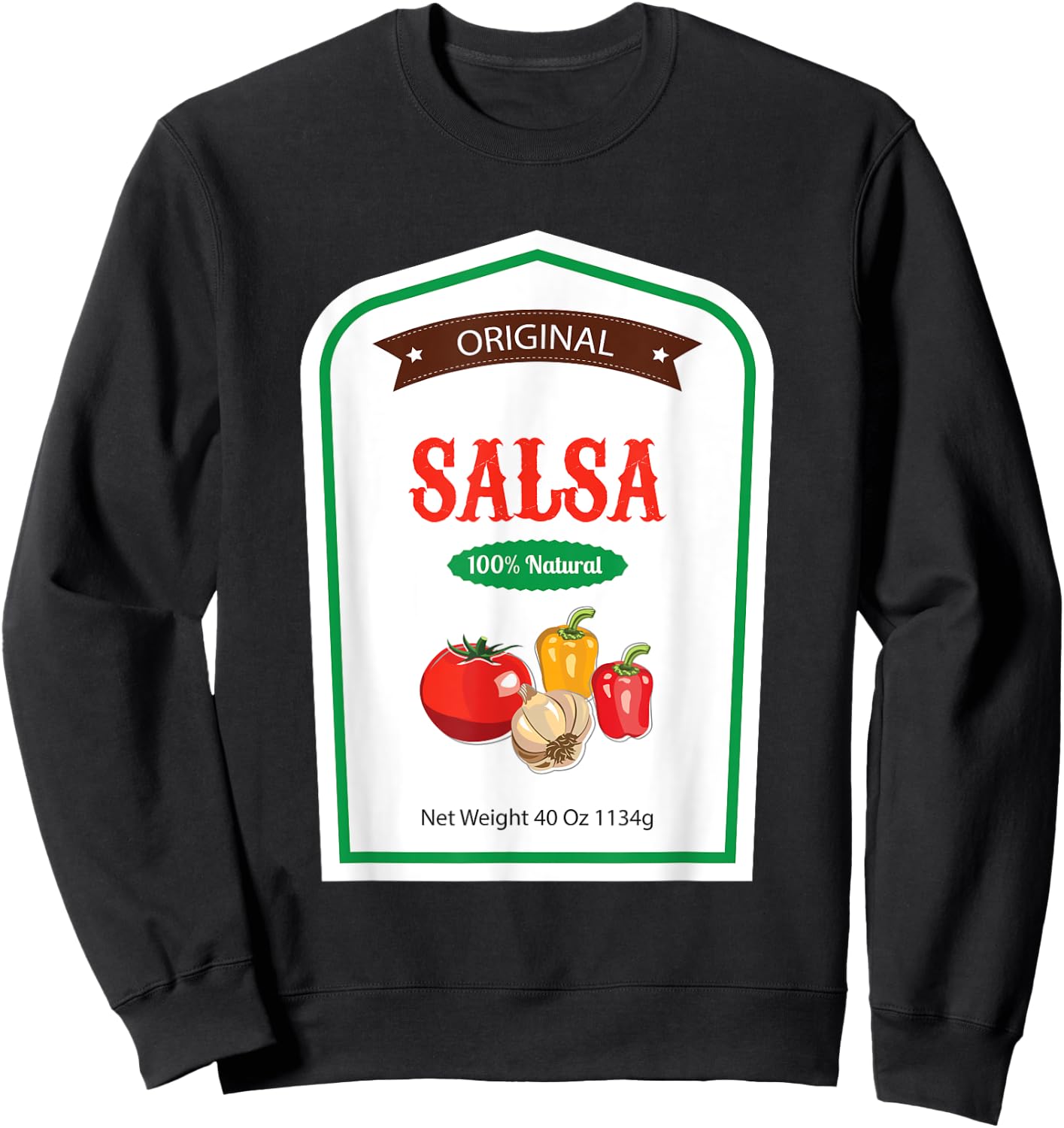 Salsa Family Sauce Costume Halloween Uniform T Shirt Sweatshirt - Sweatshirt | Black