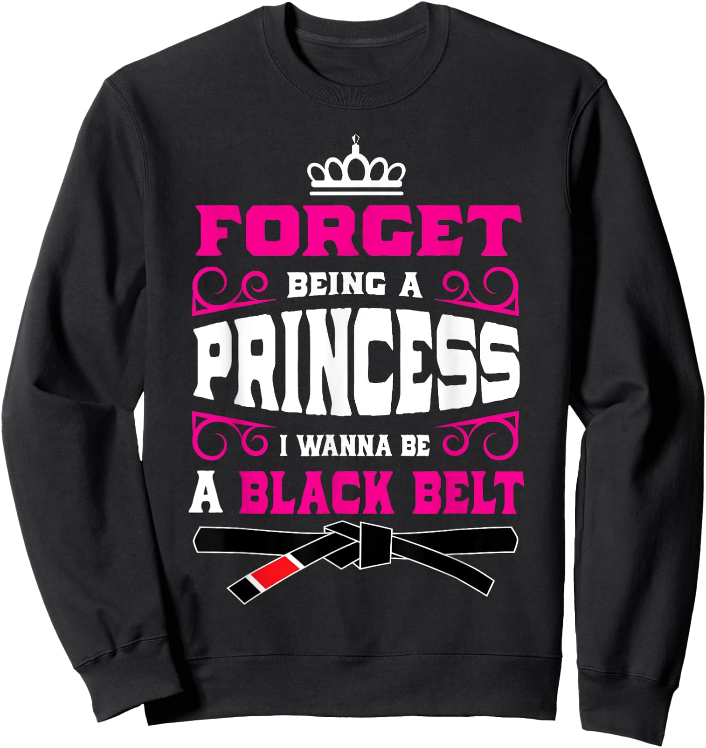 Cute Jiu Jitsu Girls Gift | Jiujitsu Girl, Martial Arts, BJJ Sweatshirt - Sweatshirt | Black