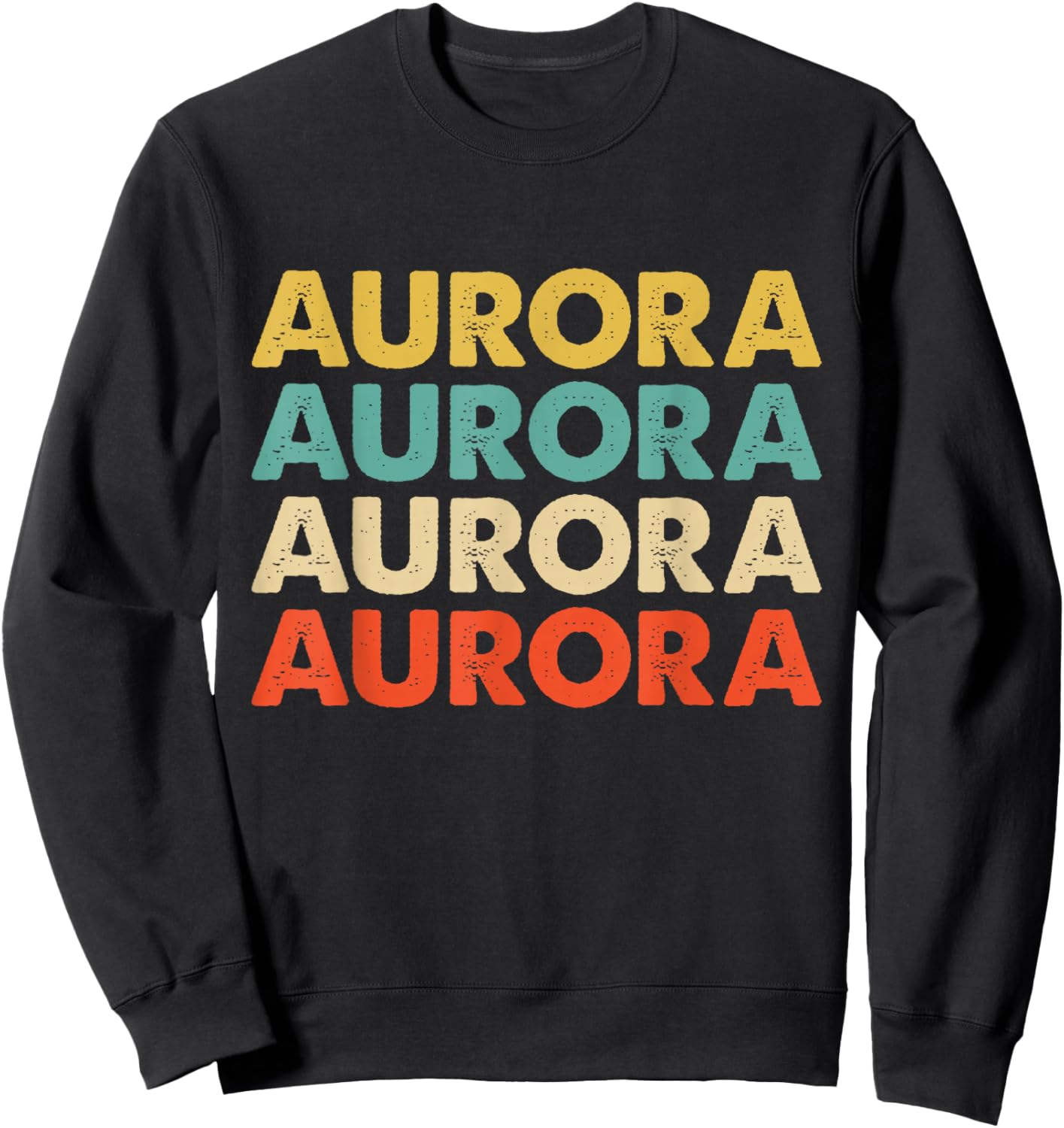 Aurora Name Sweatshirt - Sweatshirt | Black