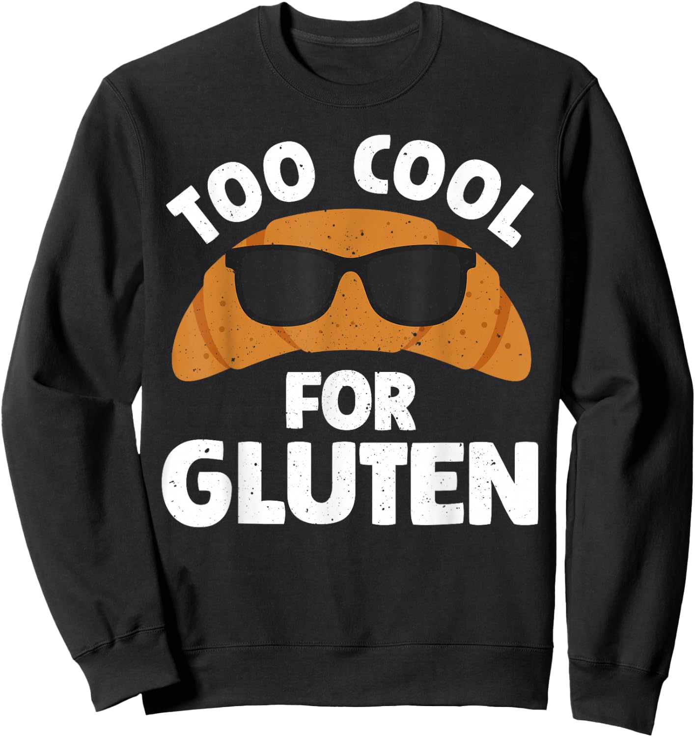 Funny Gluten Free Art For Boys Girls Men Celiac Awareness Sweatshirt - Sweatshirt | Black