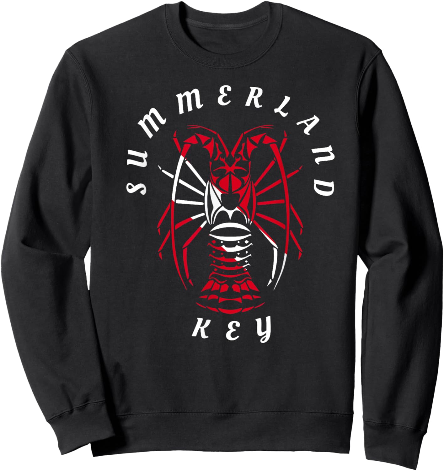 Summerland Key Florida Keys Spiny Lobster Lobstering Diving Men Women Kids Sweatshirt - Sweatshirt | Black