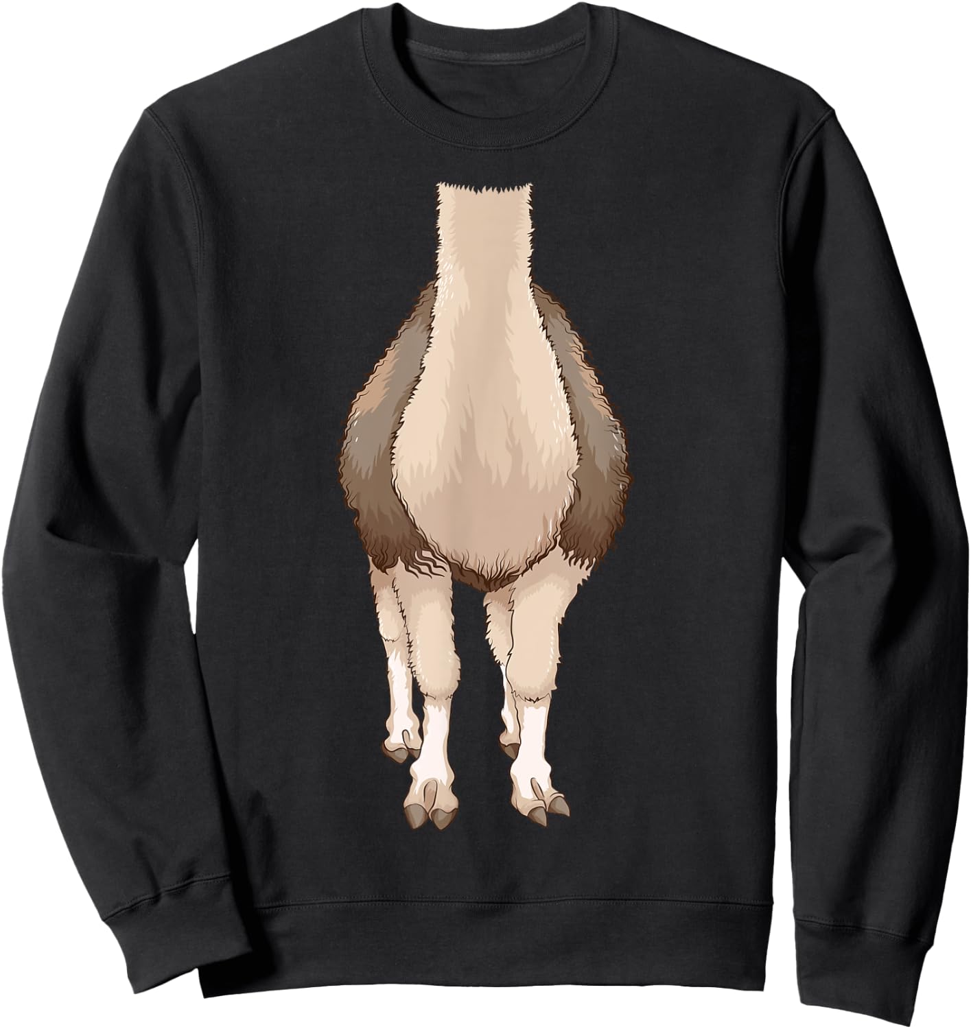 Cool Headless Llama | Funny Lazy DIY Halloween Costume Gift Sweatshirt - Sweatshirt | Black