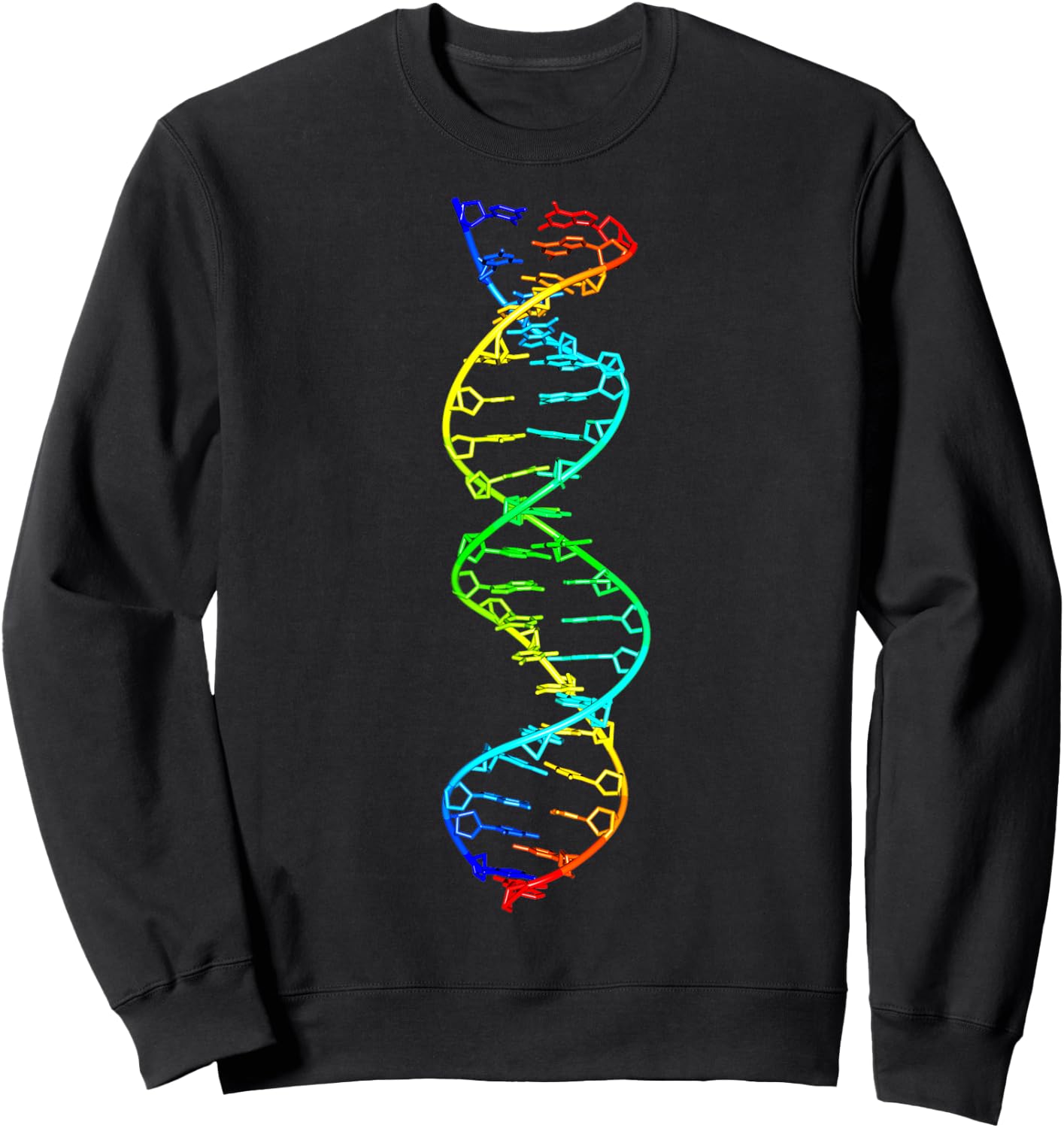 Doktoranden Bio Chemie Wissenschaft Geschenkideen Scientist DNA Double Helix Molecule - Men's Black Short Sleeve Classic Fit - Small Sweatshirt - Sweatshirt | Black