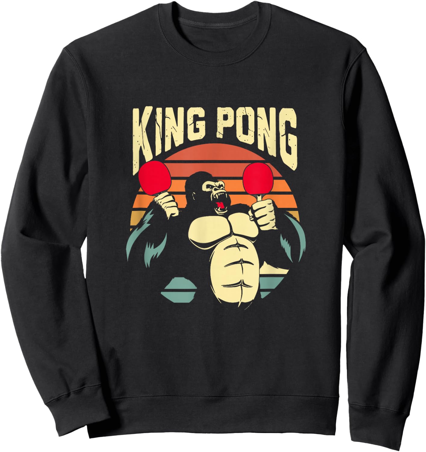 Ping Pong Table Tennis Player Sweatshirt - Sweatshirt | Black