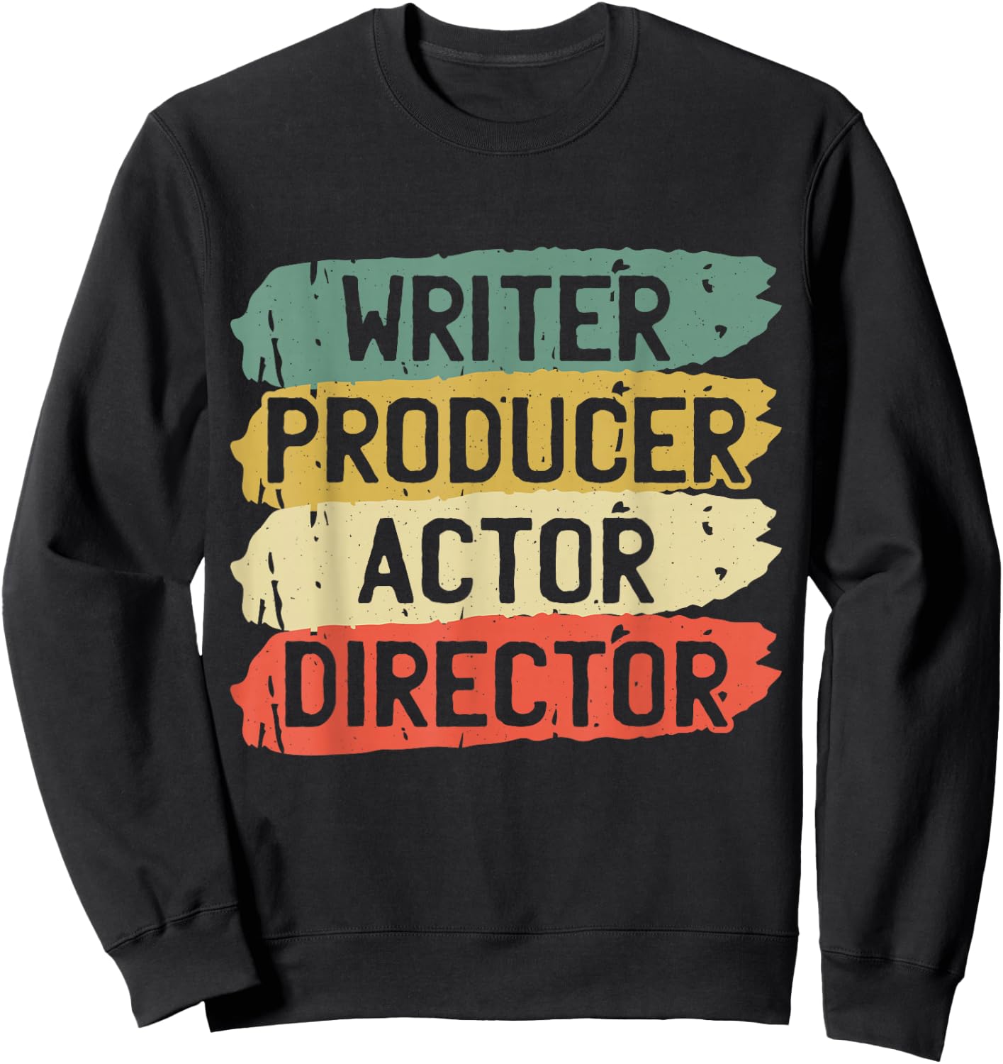 Retro Filmmaker Producer Writer Actor and Movie Director Small Sweatshirt - Sweatshirt | Black