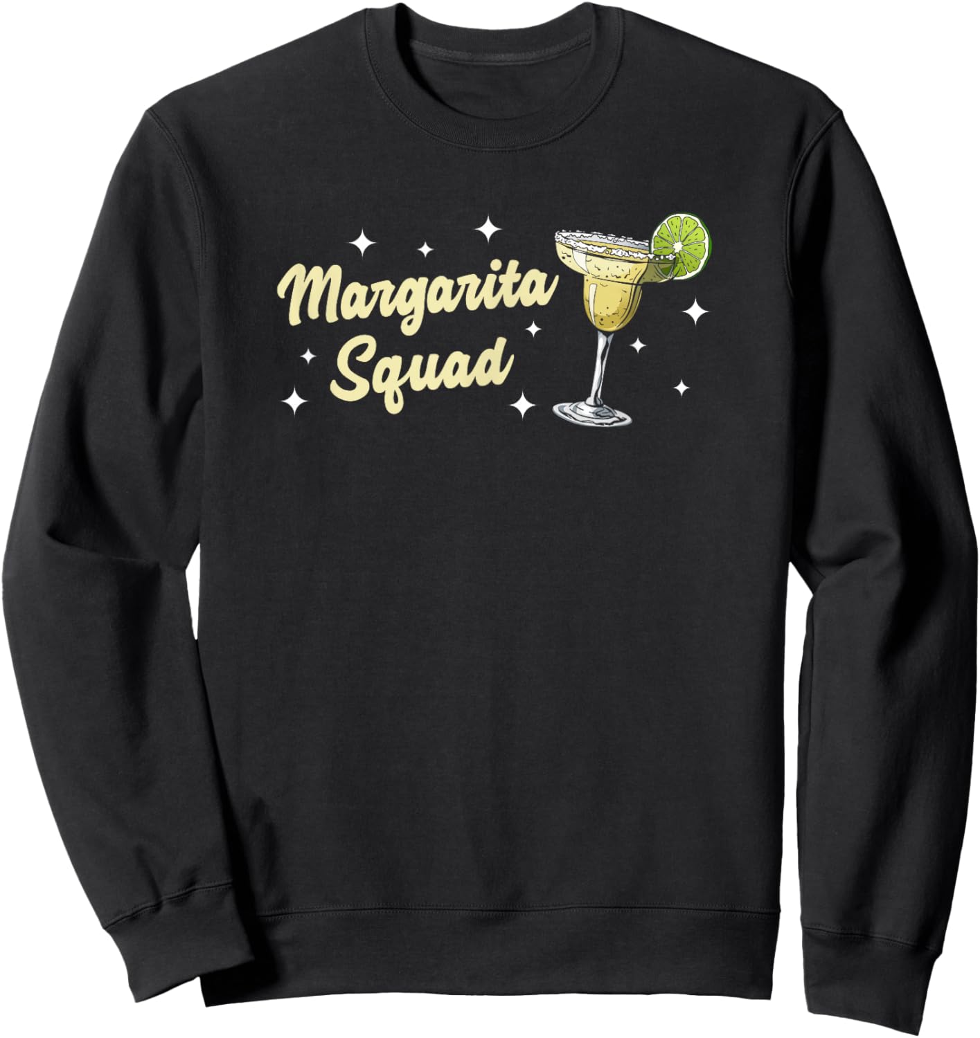 Margarita Squad Adult Men and Cinco de Mayo Sweatshirt - Sweatshirt | Black