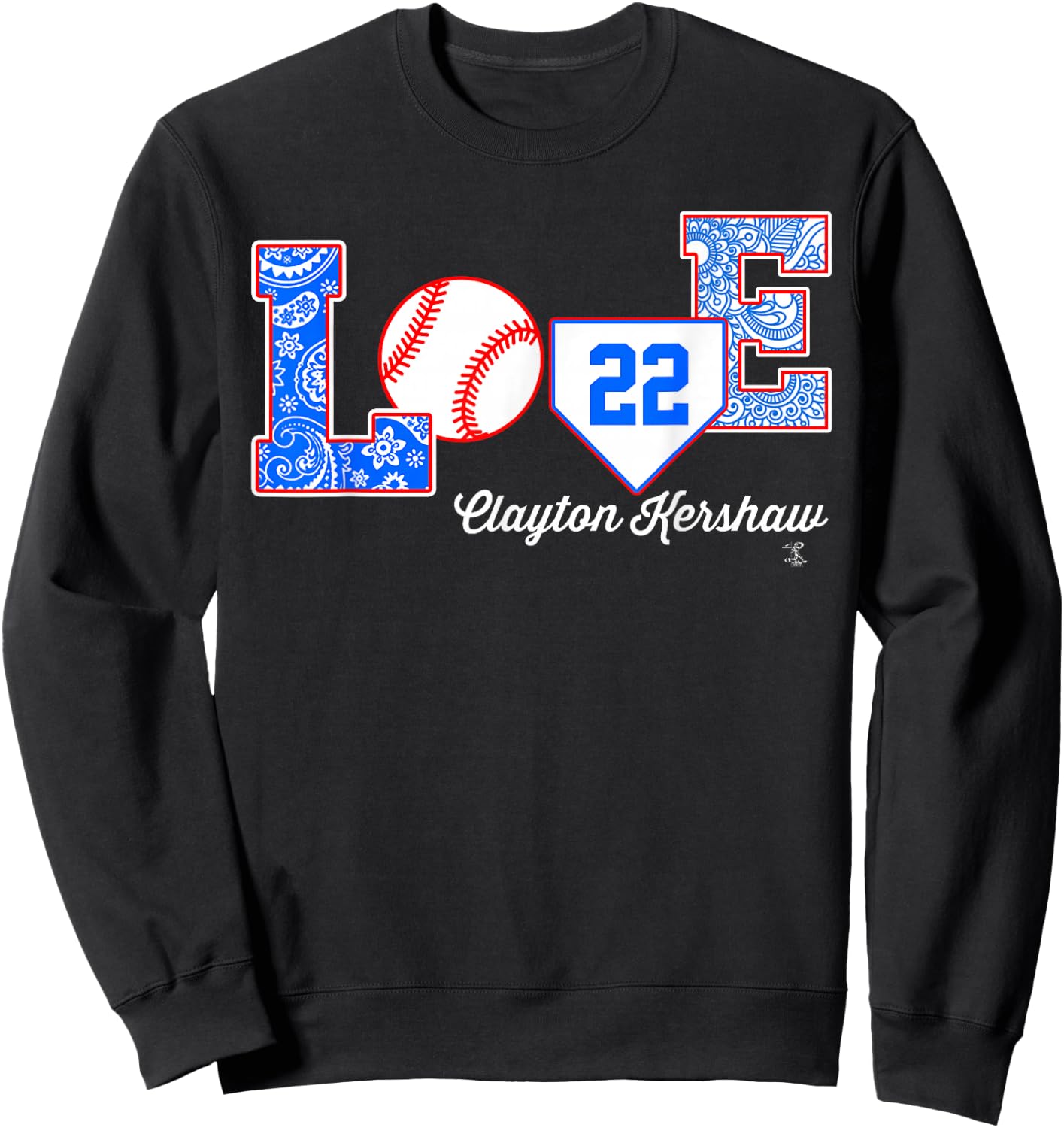 Clayton Kershaw Love My Player - Apparel Sweatshirt - Sweatshirt | Black