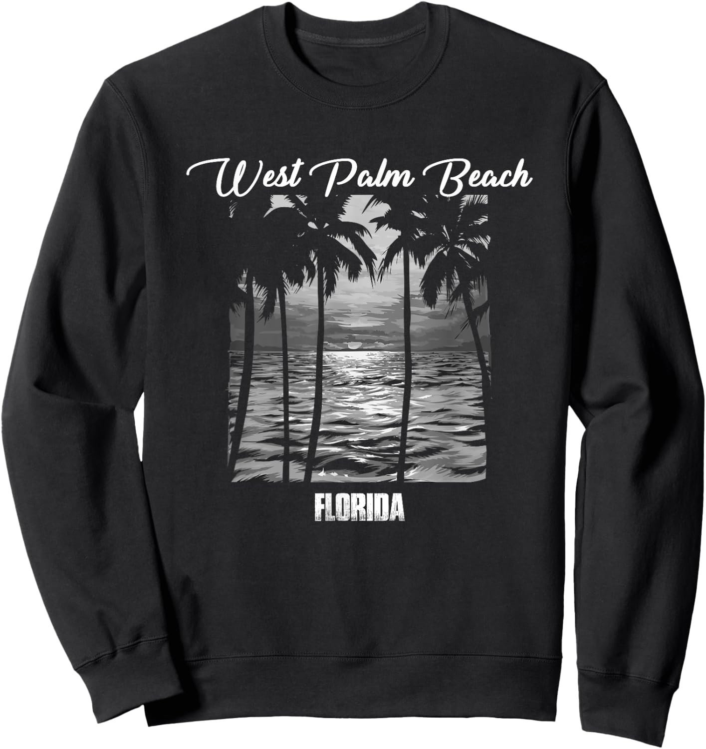 West Palm Beach Souvenir - Florida Reminder Sweatshirt - Sweatshirt | Black