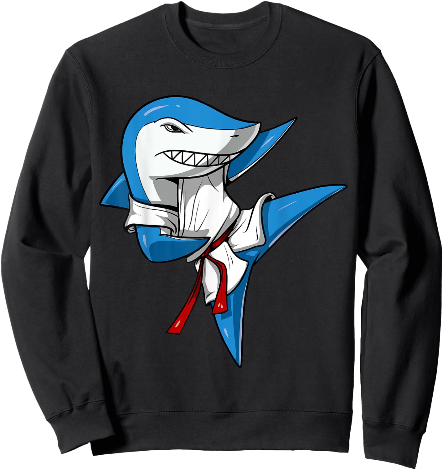 Shark Karate Martial Arts Kickboxing Jiu-Jitsu Taekwondo Sweatshirt - Sweatshirt | Black