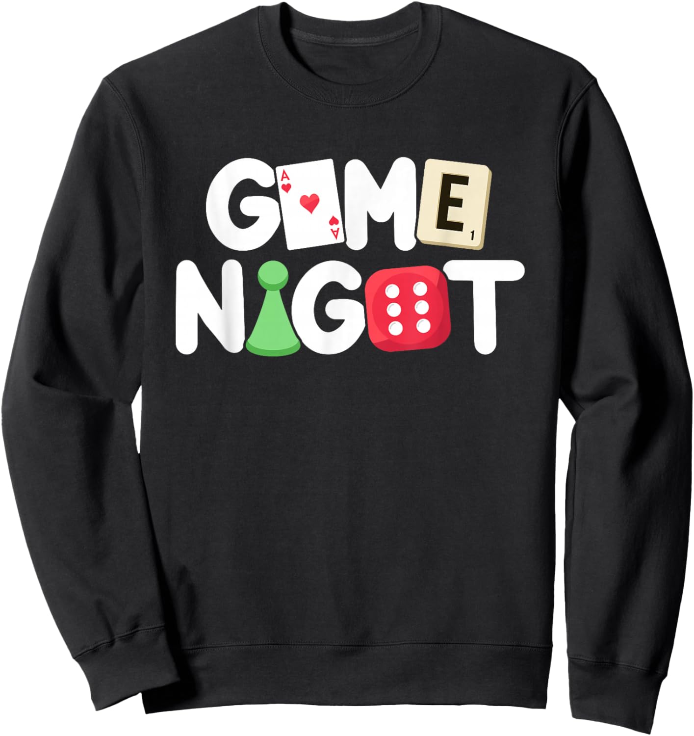 Game Night Host Board Games Trivia Night Team Women Men Sweatshirt - Sweatshirt | Black