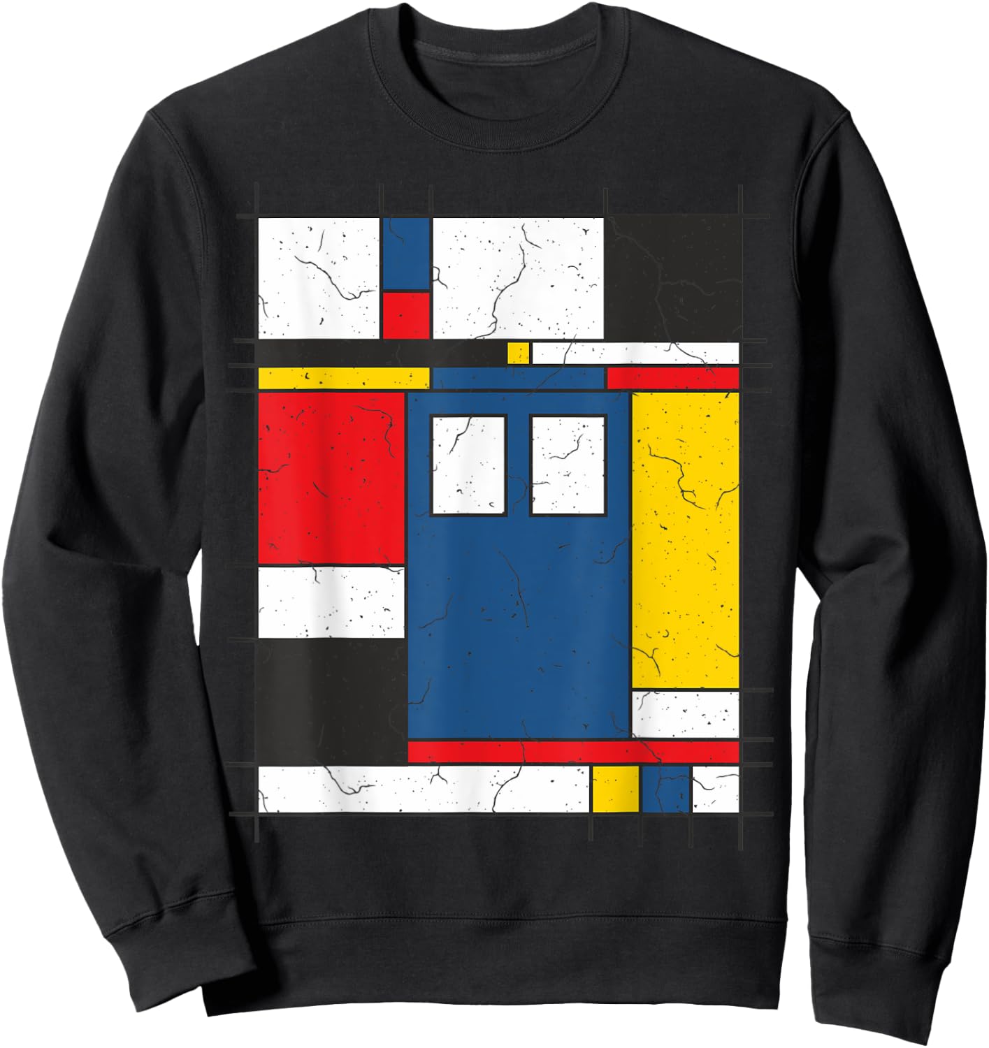 De Stijl Love The Blue Police Public Call Box 2 - Fan Fun Sweatshirt - Sweatshirt | Black