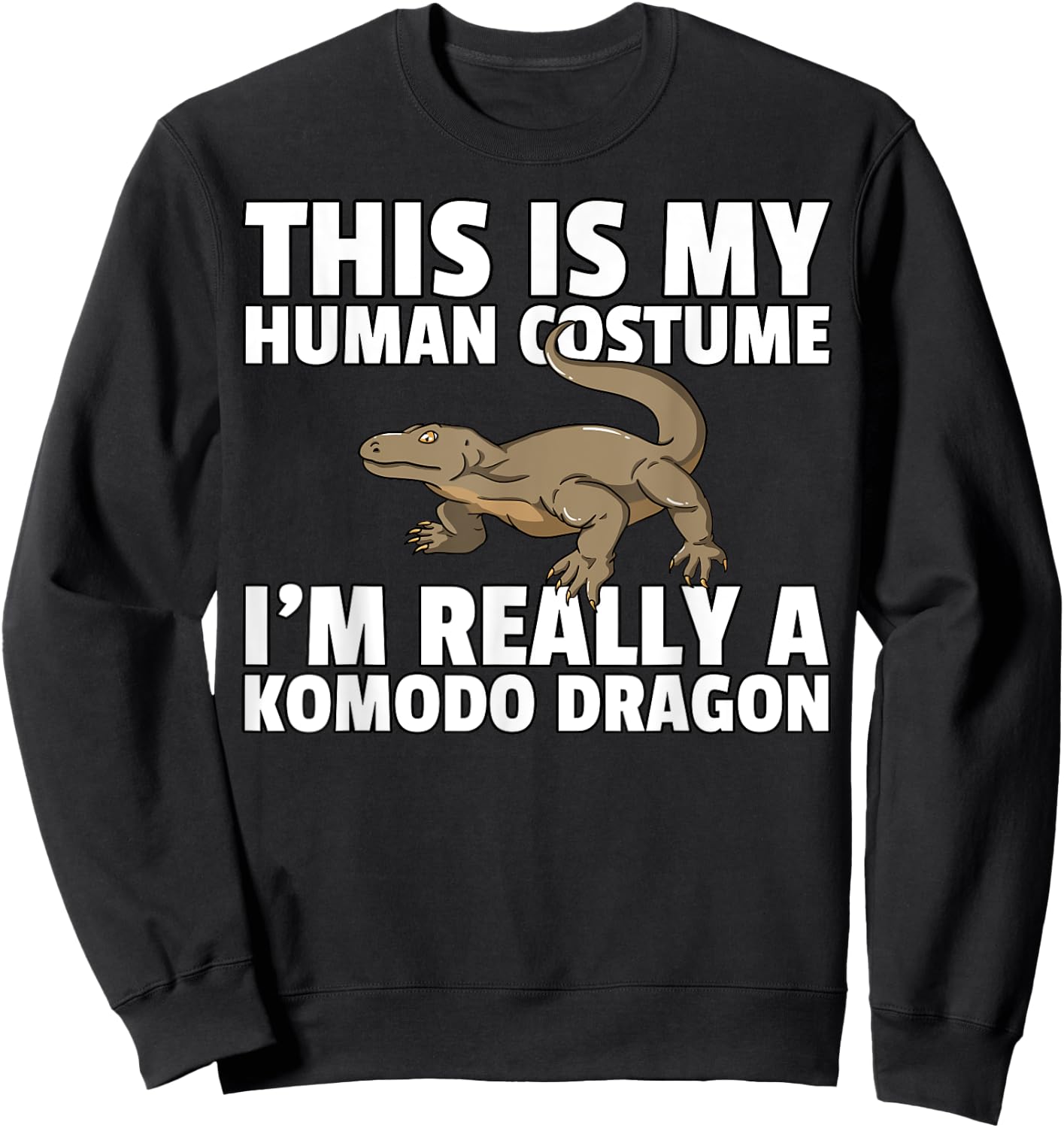 Komodo Dragon Costume Gift Komodo Dragon Kids Sweatshirt - Sweatshirt | Black