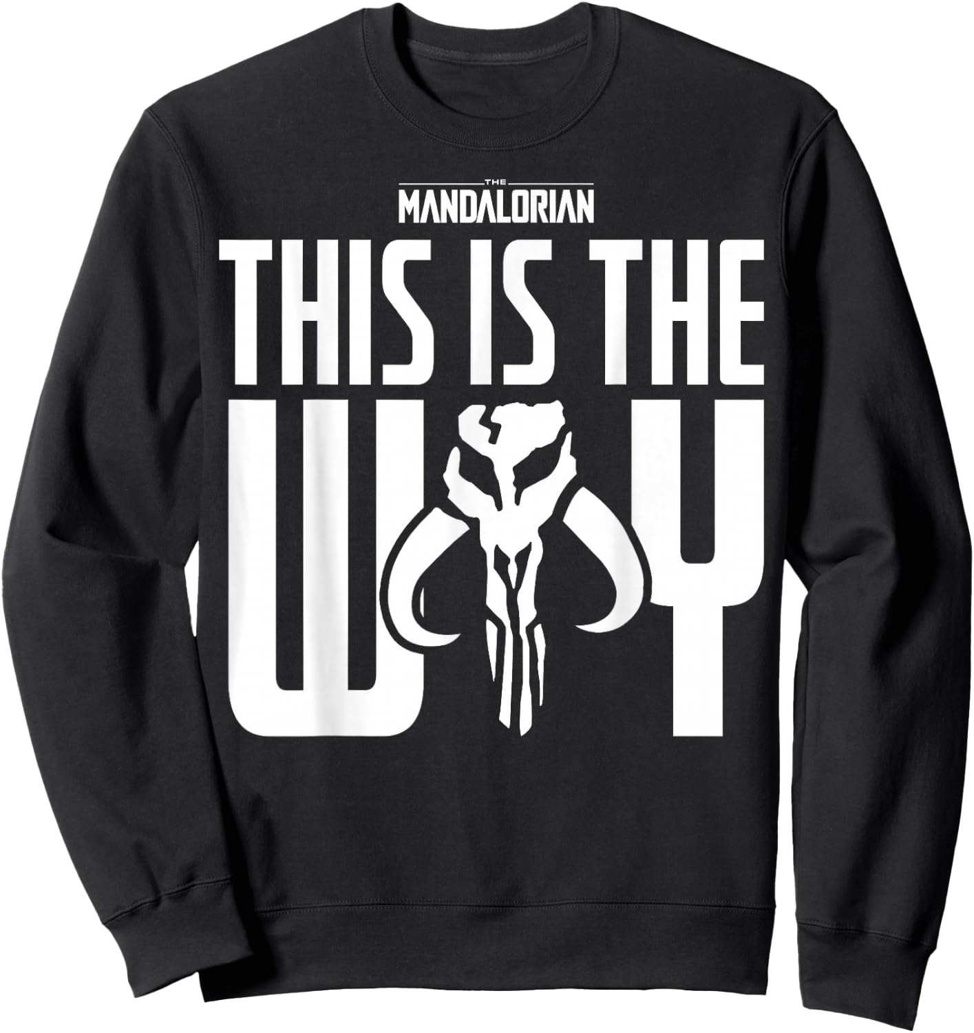 Star Wars The Mandalorian This Is The Way Mythosaur Block Sweatshirt - Sweatshirt | Black