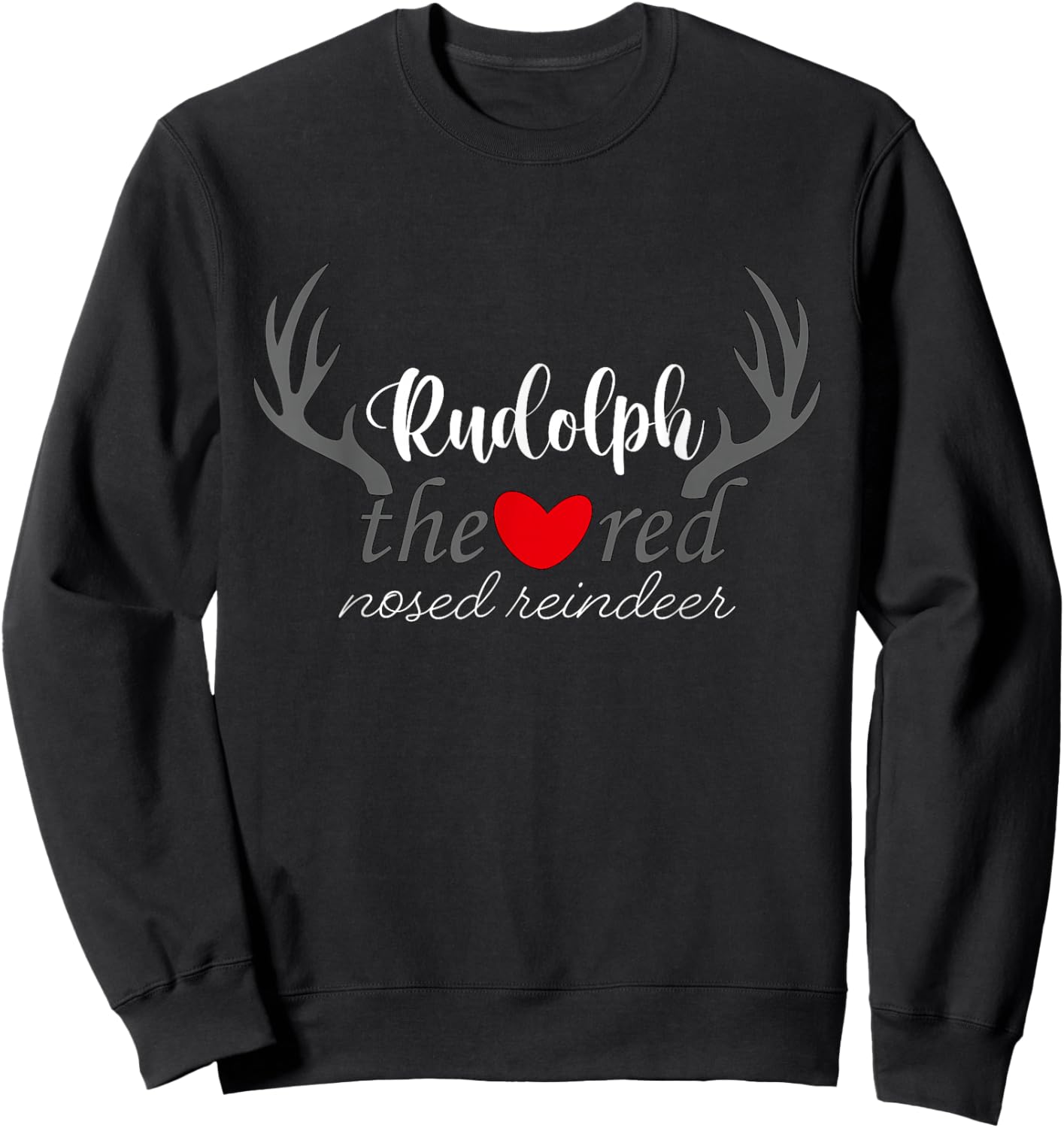 Rudolph the red nosed reindeer Christmas Sweatshirt - Sweatshirt | Black