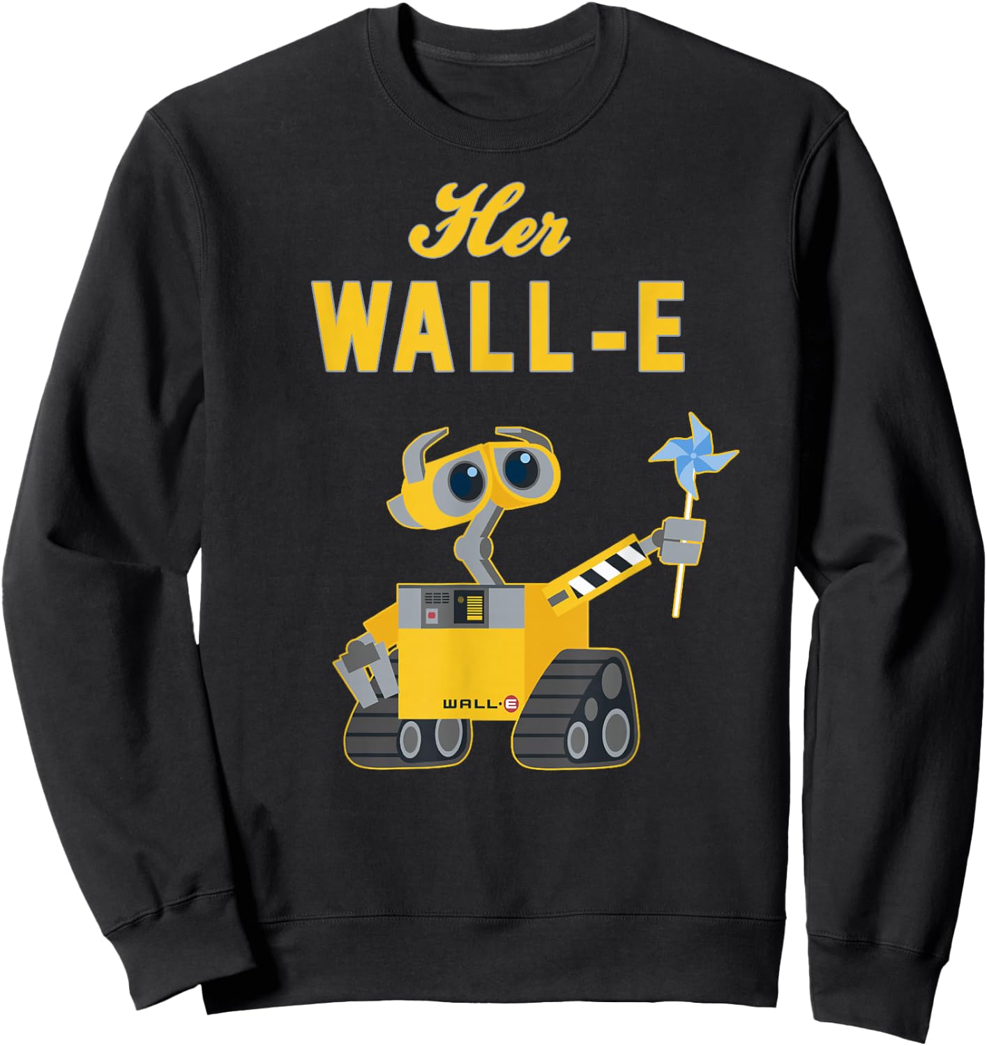 Disney Pixar Wall-E Her Wall-E Couples Small Sweatshirt - Sweatshirt | Black