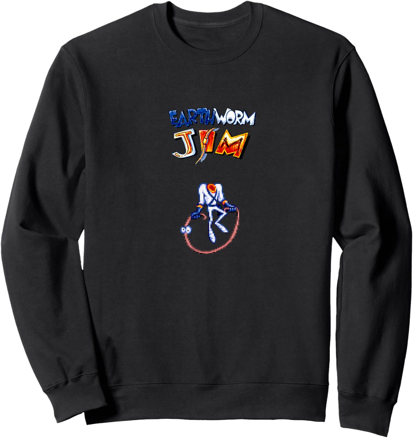 Earthworm Jim Jump Rope Sweatshirt - Sweatshirt | Black
