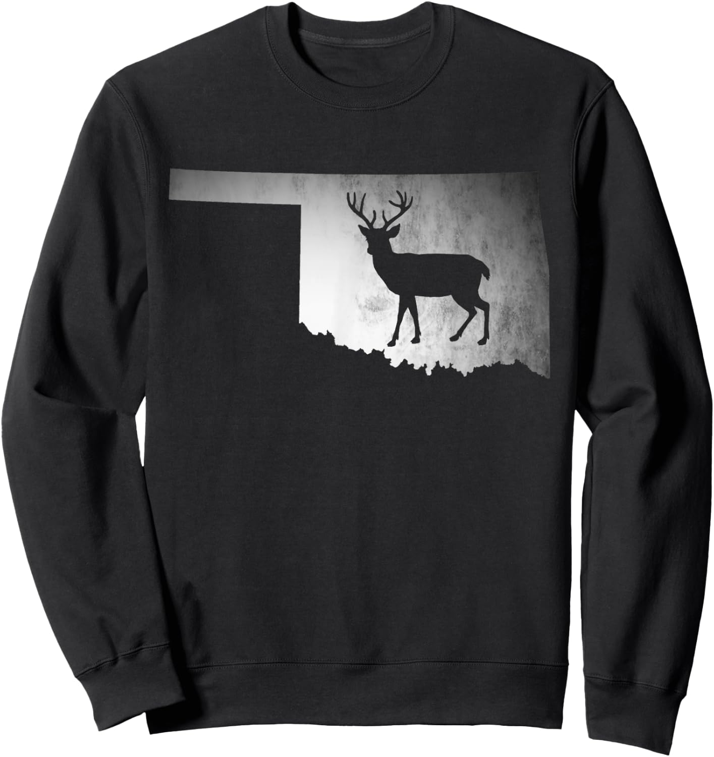 Oklahoma Deer Hunting Sweatshirt - Sweatshirt | Black