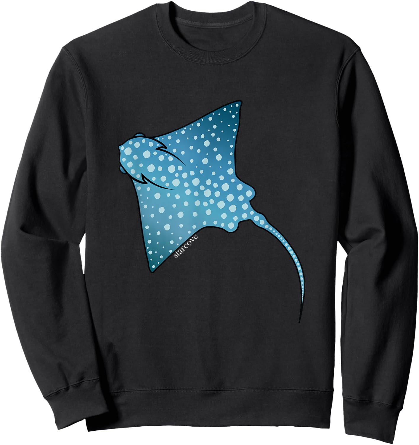 Spotted Eagle Rays Stingray Marine Animals Lover Fish Ocean Sweatshirt - Sweatshirt | Black