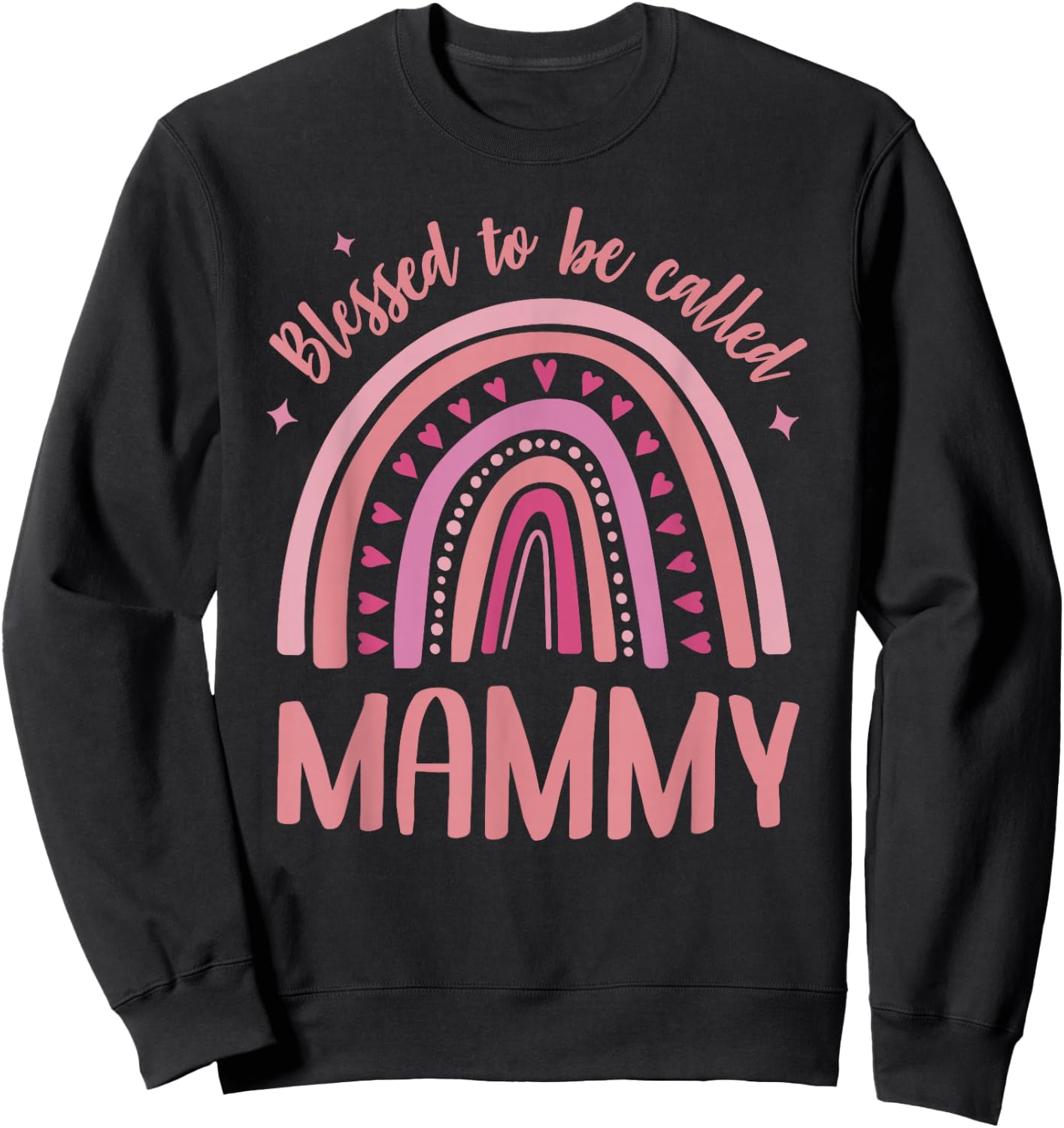 Mammy for Grandma Women Mother's Day Blessed Mammy Sweatshirt - Sweatshirt | Black
