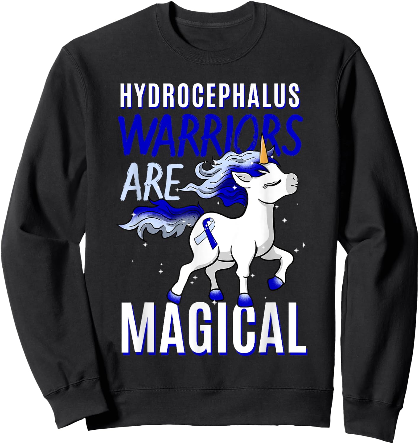 Hydrocephalus Awareness Supporter Water On The Brain Gift Sweatshirt - Sweatshirt | Black
