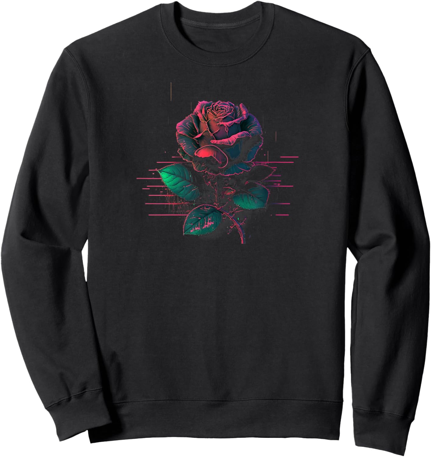 Rose Sweatshirt - Sweatshirt | Black