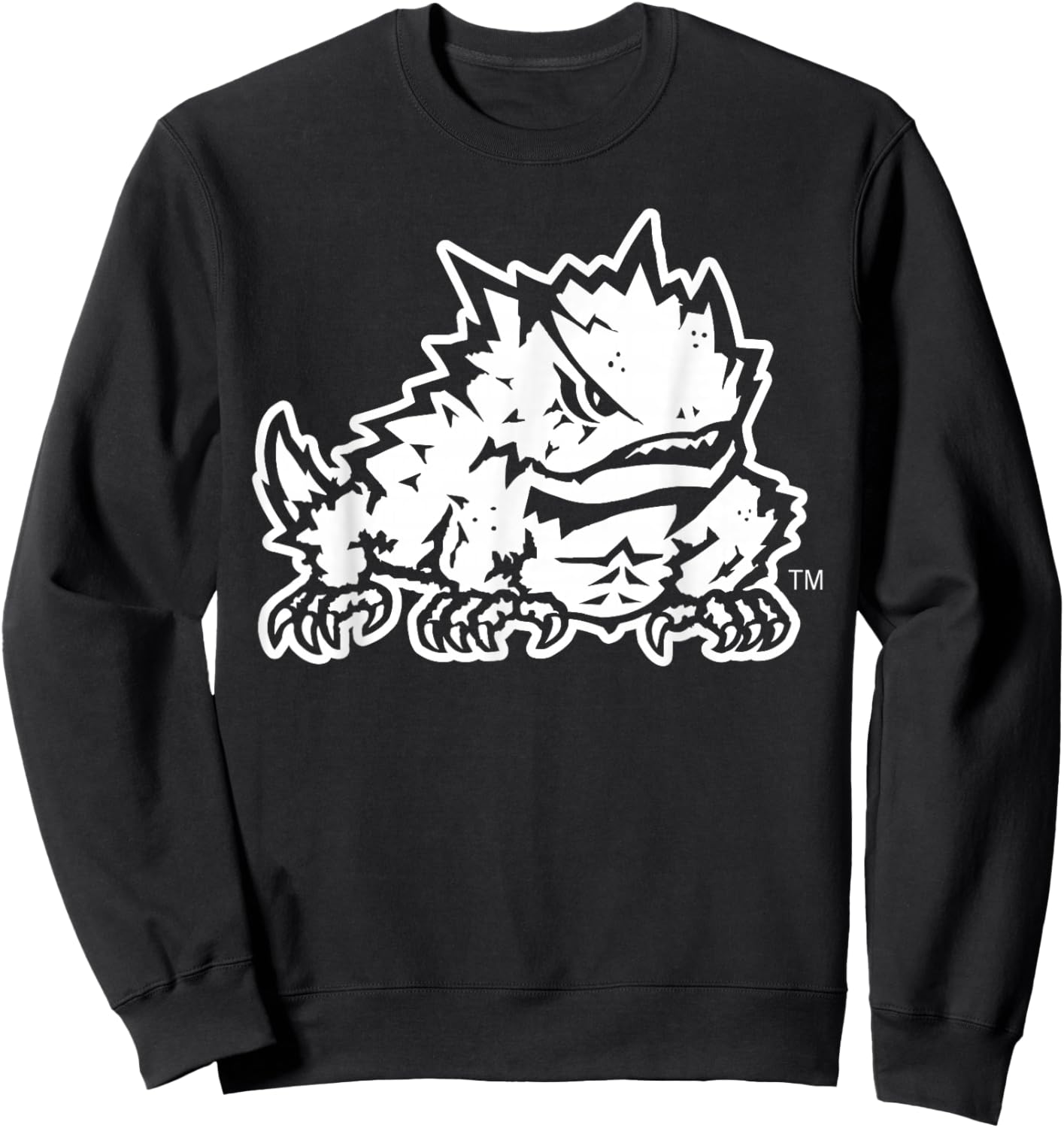 TCU Horned Frogs Two Tone Black Officially Licensed Sweatshirt - Sweatshirt | Black
