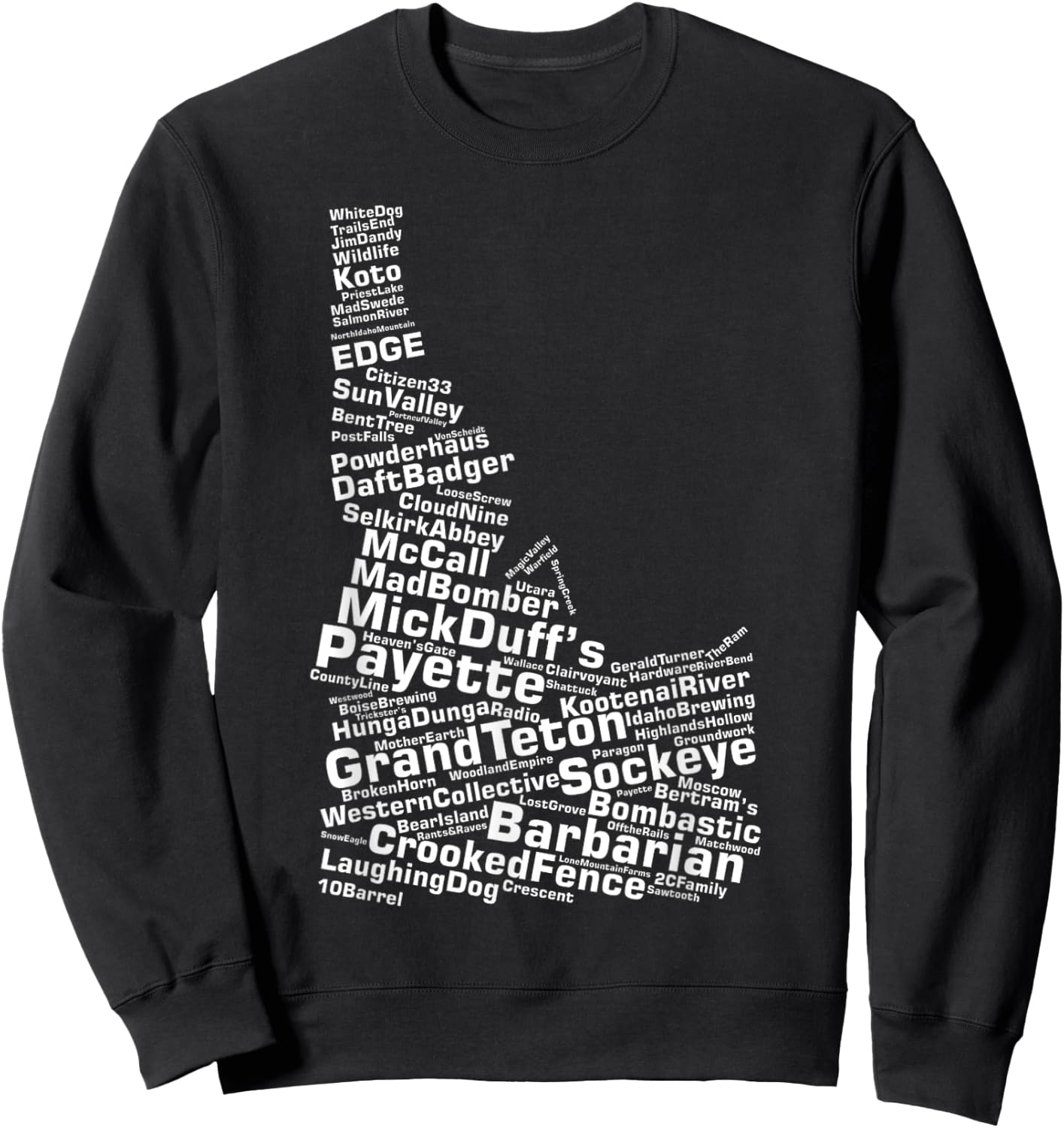 Idaho Breweries Sweatshirt - Sweatshirt | Black