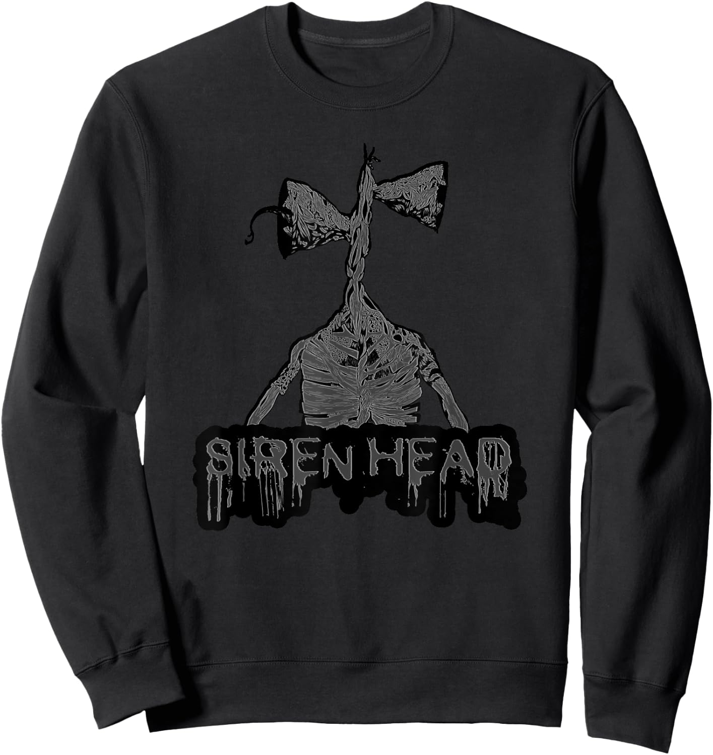 Sirenhead Siren Head Creepy Horror trick or treat Sweatshirt - Sweatshirt | Black