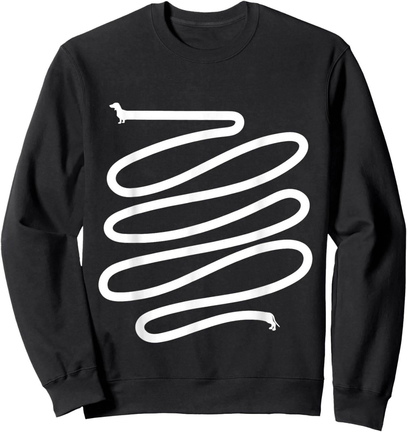 Dachshund Line - Dog Owner Animal Lover Puppy Trainer Men Women Kids Sweatshirt - Sweatshirt | Black