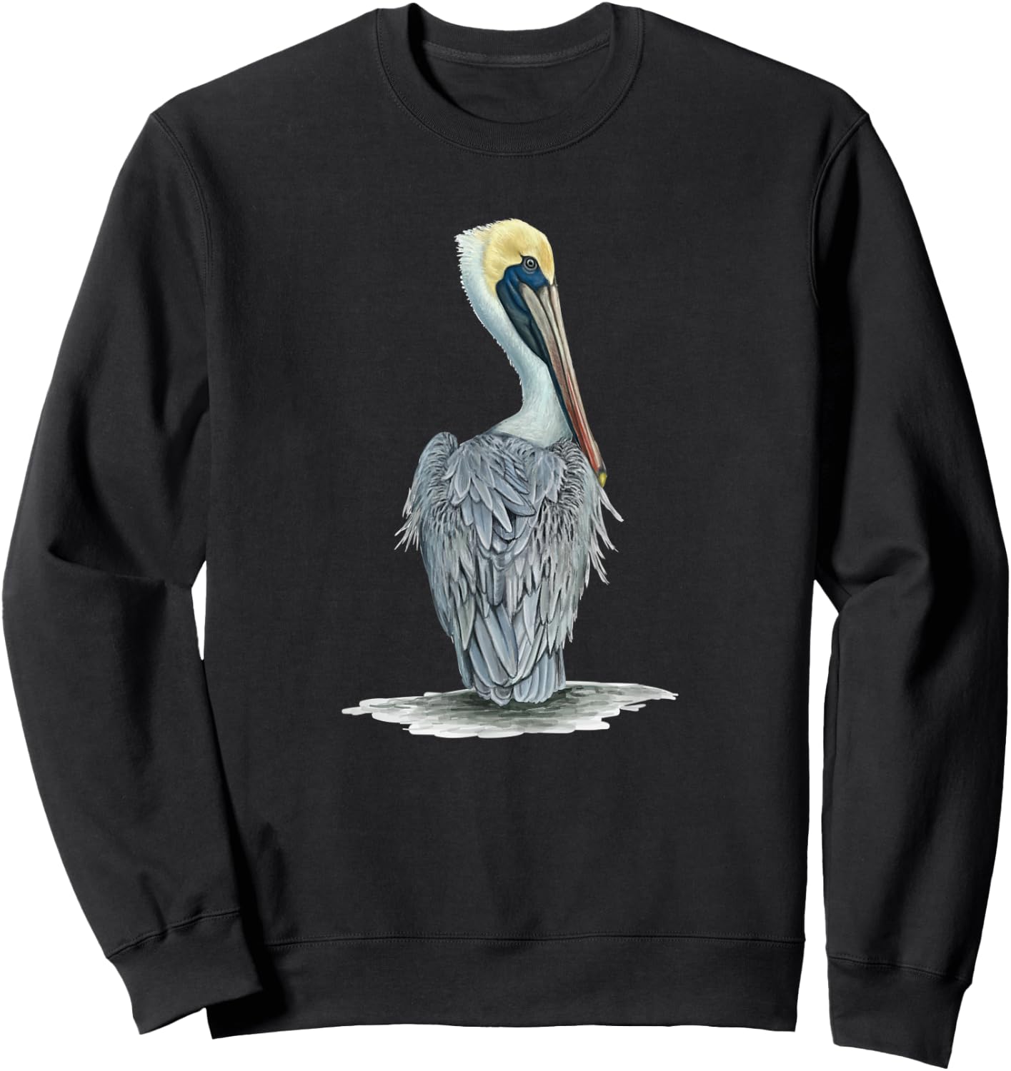 Brown Pelican Bird product Sweatshirt - Sweatshirt | Black