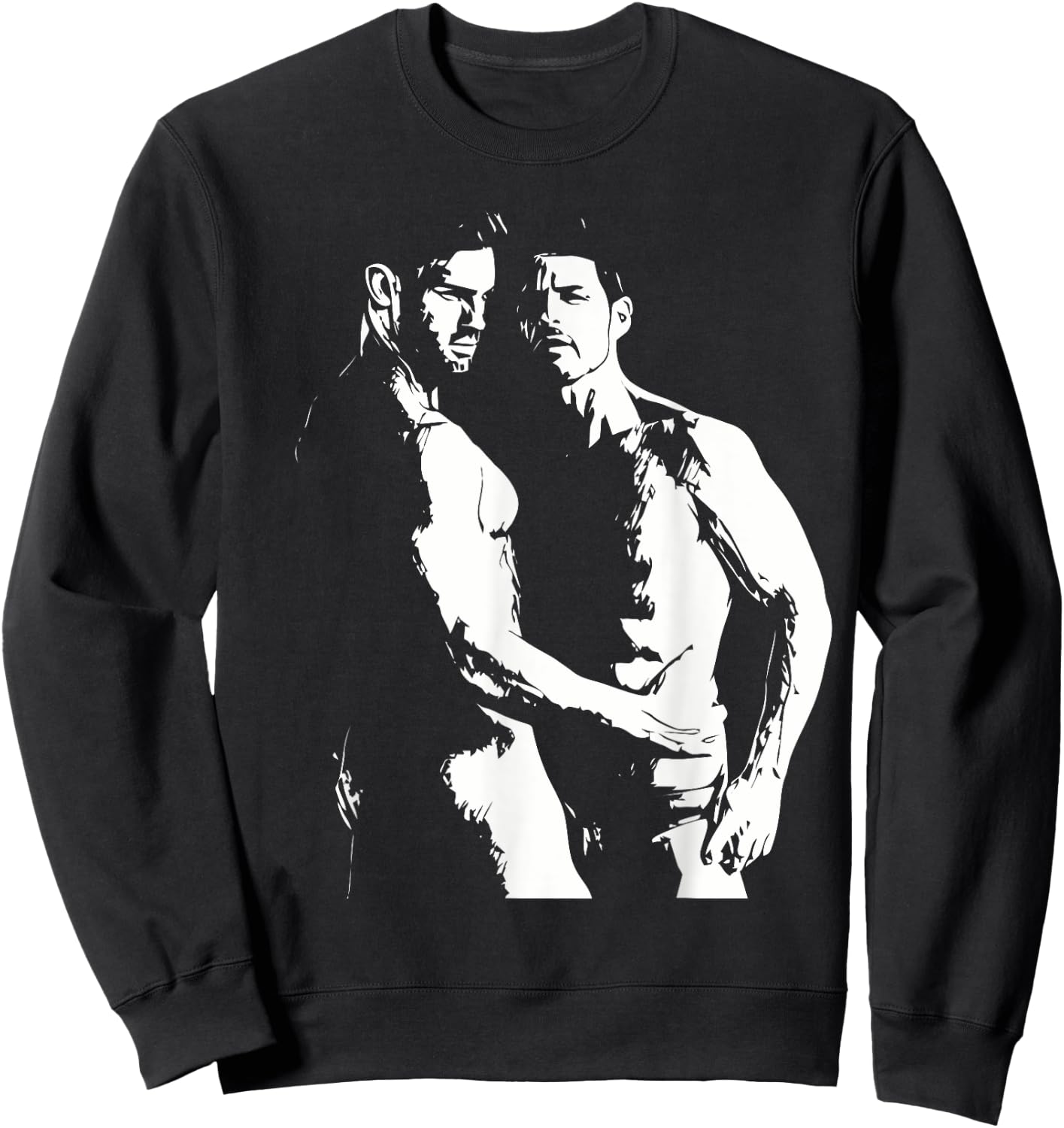 Naked Male Couple Gay Art Erotica Sweatshirt - Sweatshirt | Black