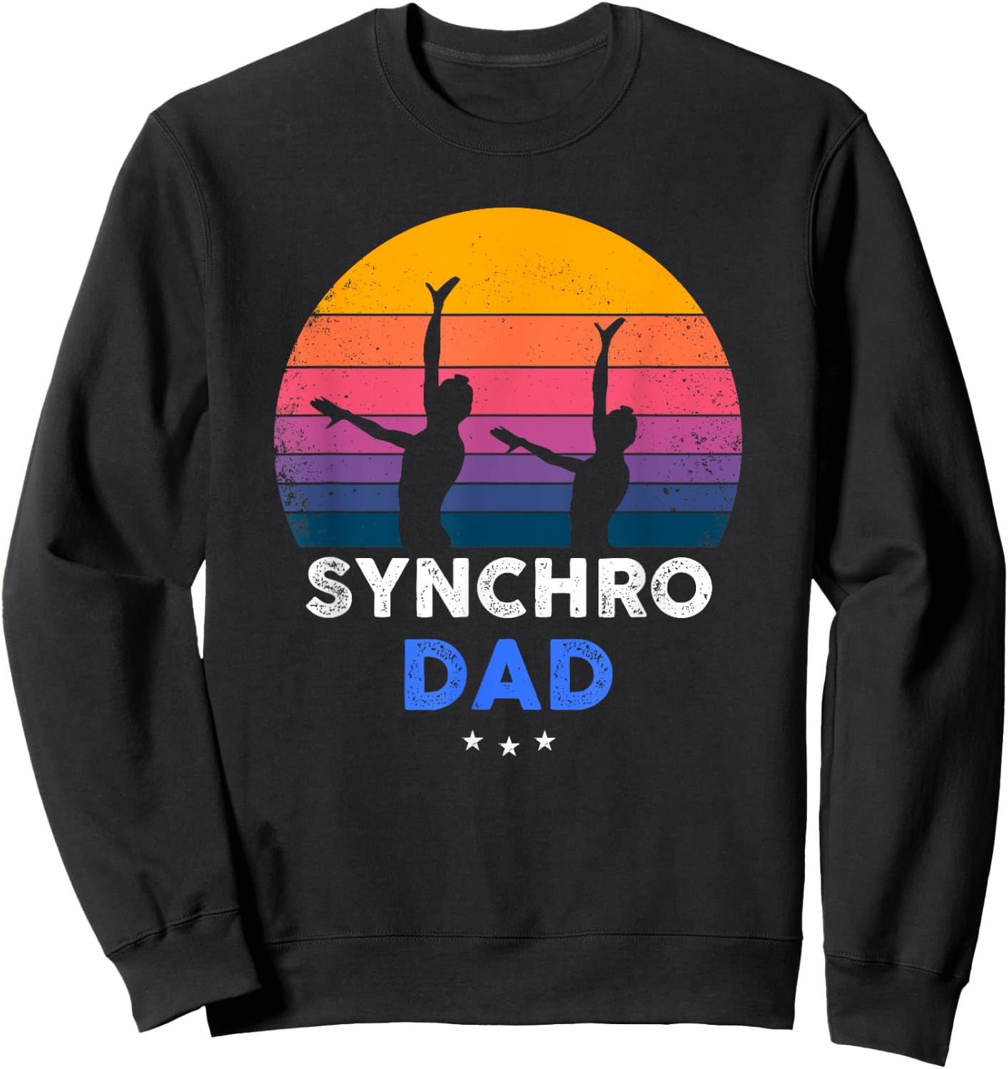 Synchronized Swimming - Synchro Dad - Funny Sweatshirt - Sweatshirt | Black