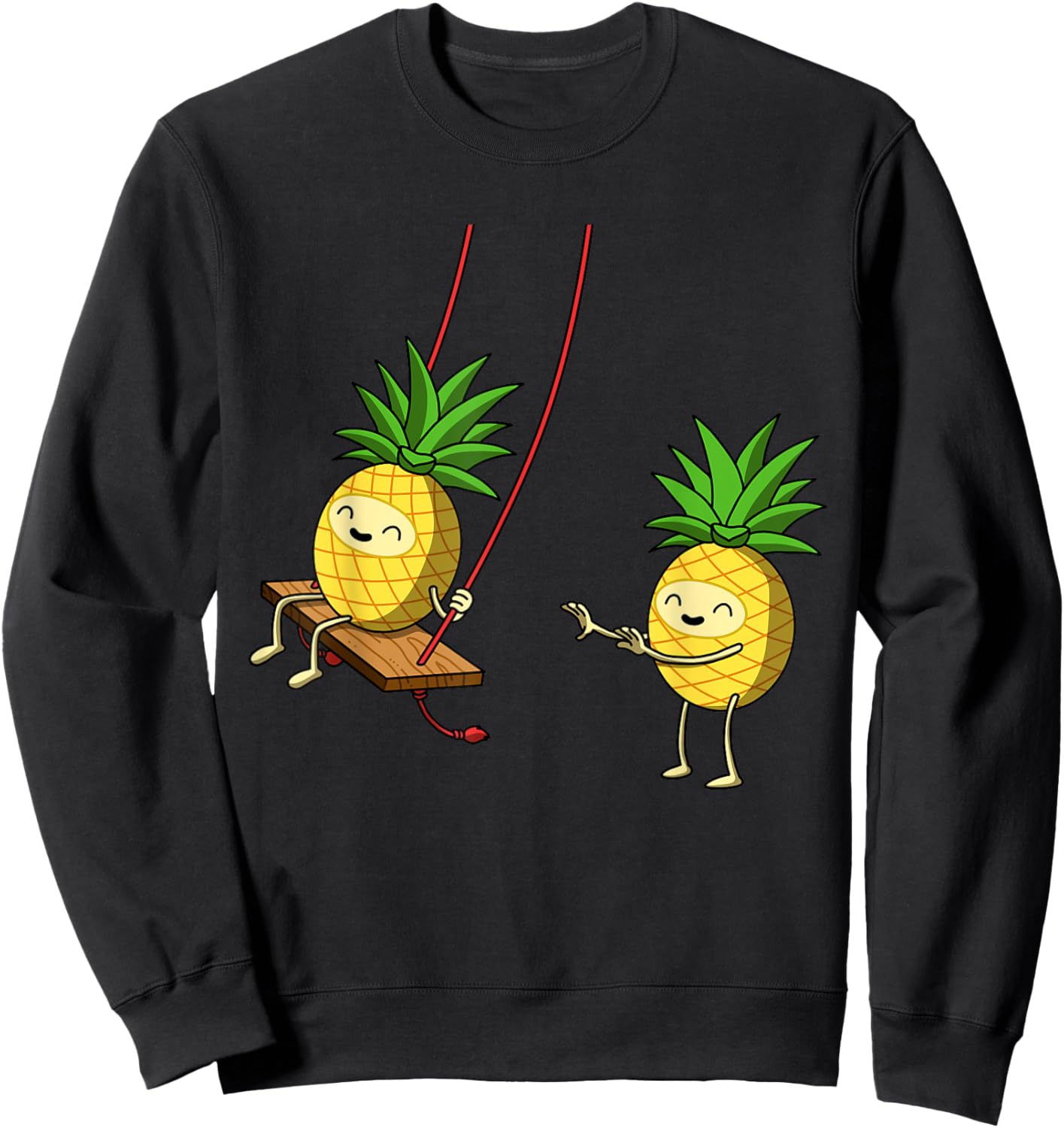 Swinging Pineapple Sweatshirt - Sweatshirt | Black
